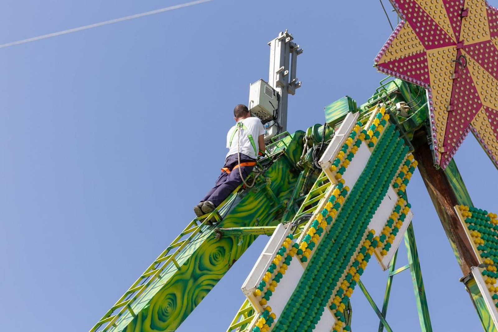 Así avanza el montaje de la feria de San Lucas