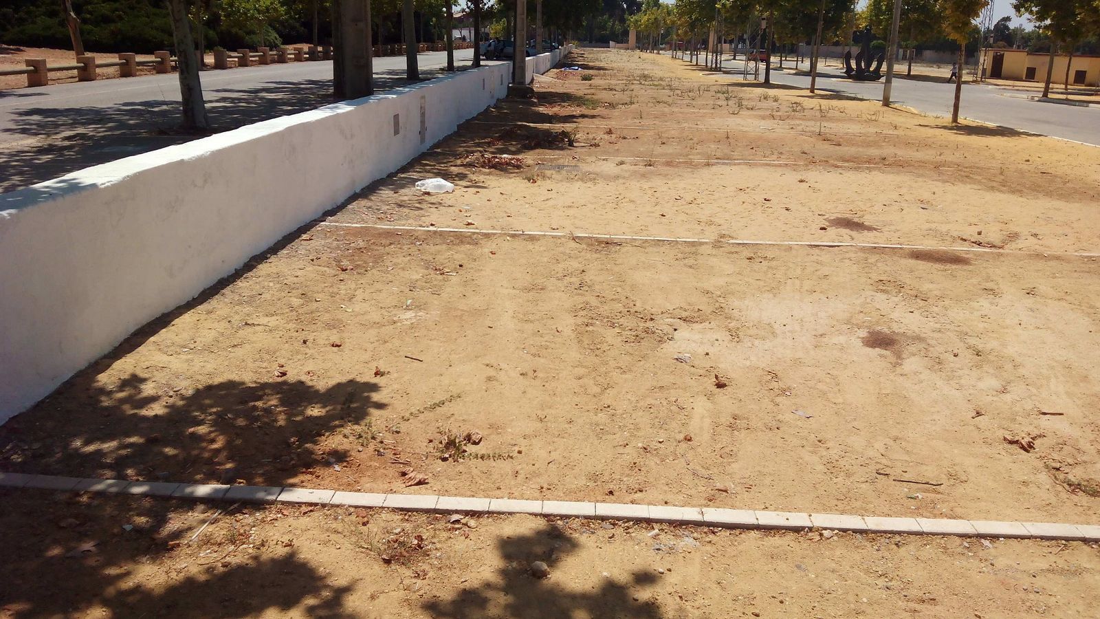 Espacio para el parking de caravanas en el Recinto Ferial