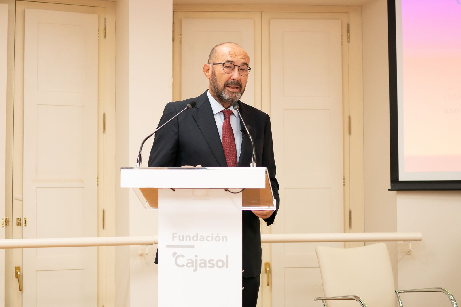 Francisco Ferraro, durante su conferencia del Foro de la Sociedad Civil Sevillana.