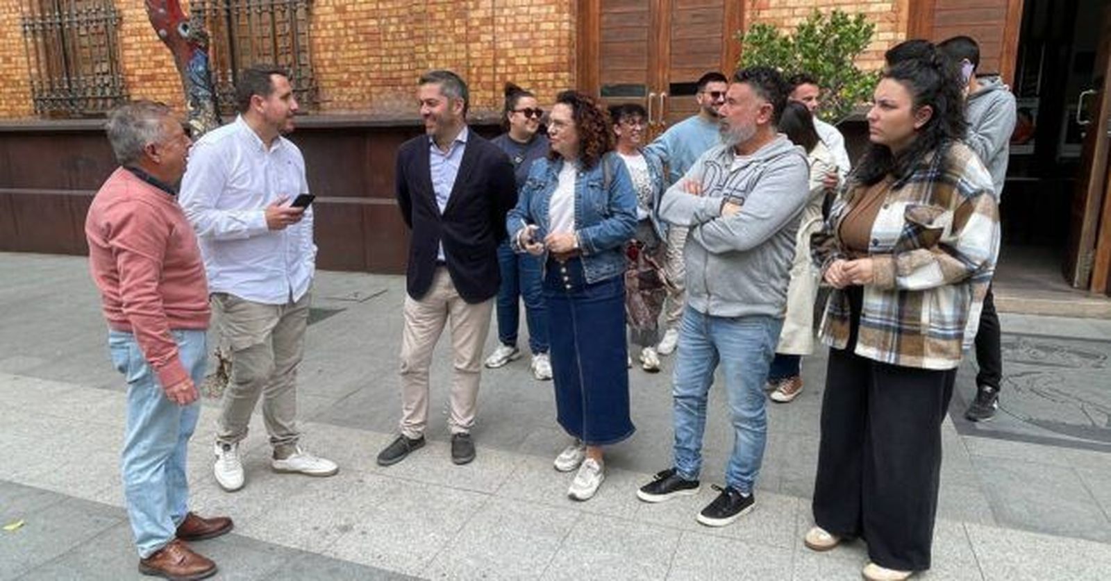 El secretario de Organización del PSOE de Huelva, Francisco Baluffo, este miércoles en Nerva.