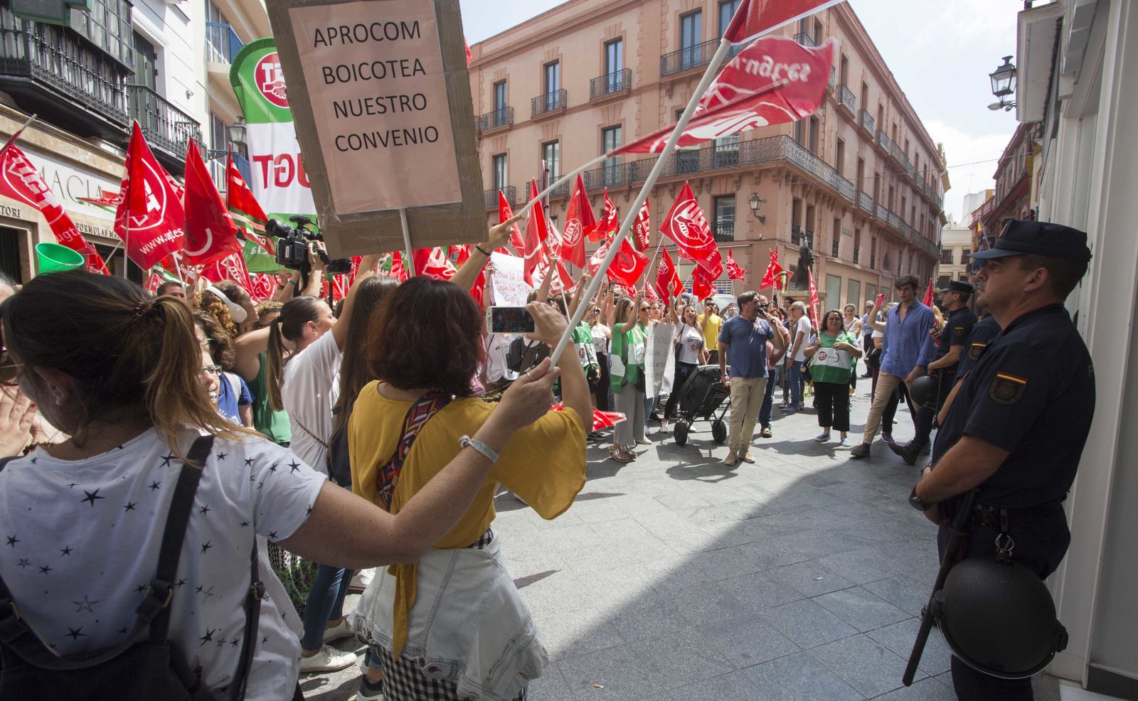 Las imágenes de la huelga del Comercio