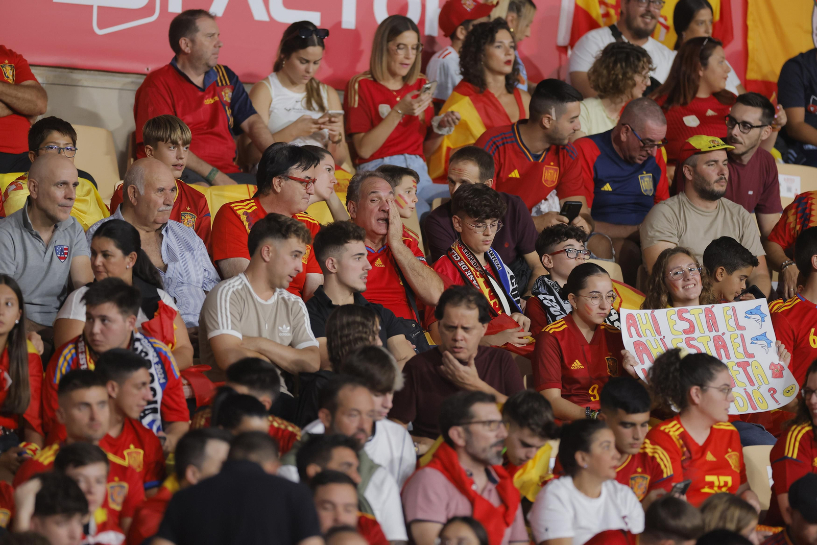 Búscate en las fotos del España-Escocia