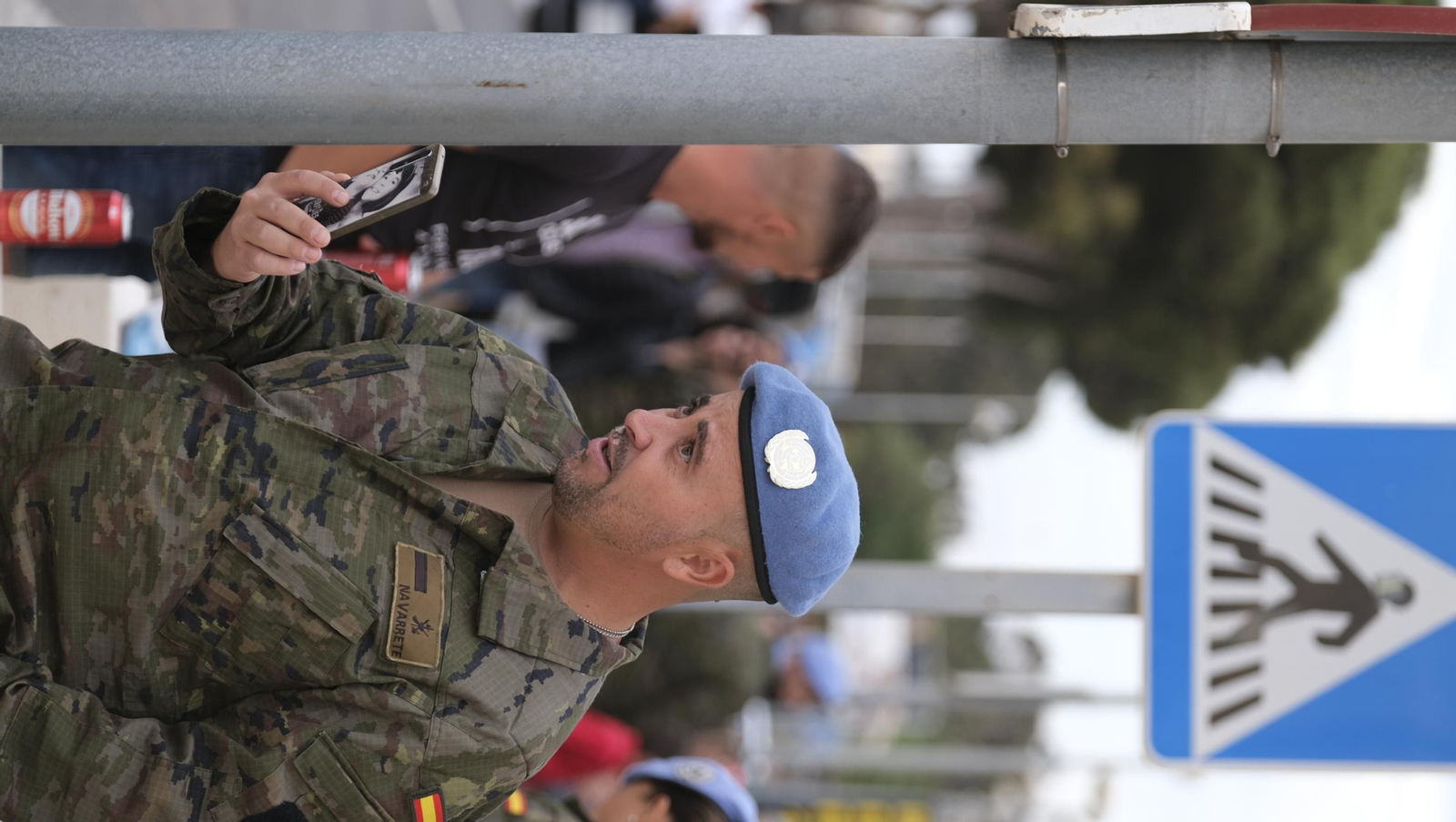 Imágenes de la salida del segundo contingente de La Legión con destino el Líbano