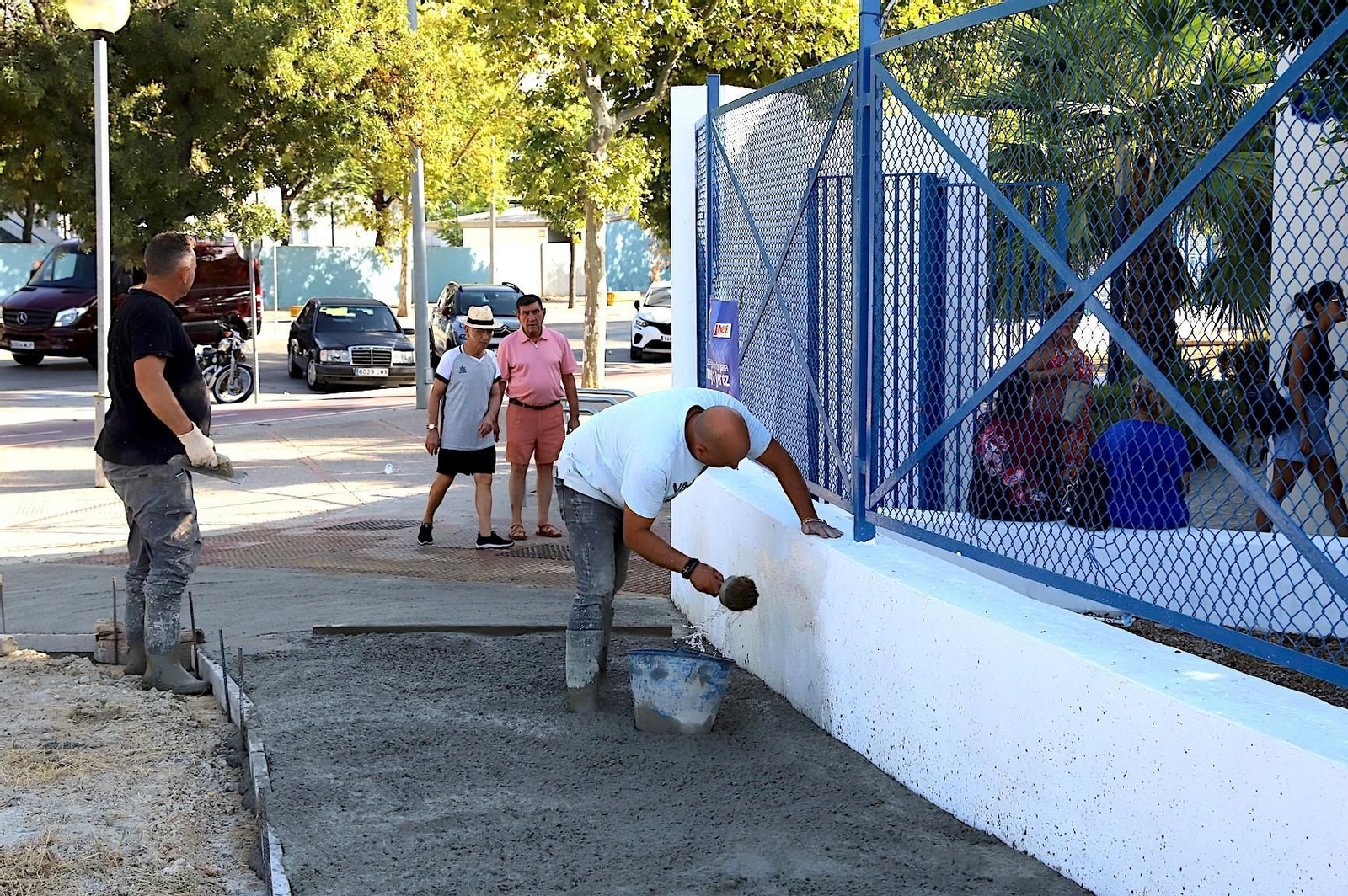 Trabajos en el centro de mayores de la zona sur.