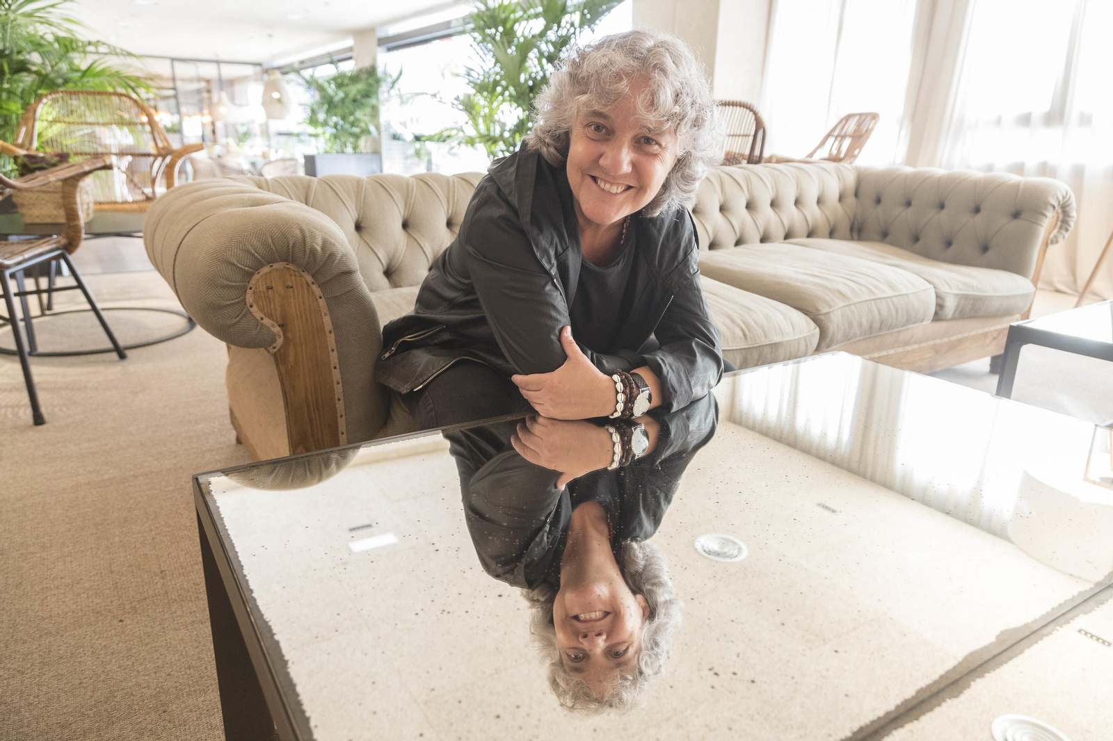 La cantaora Mayte Martín, poco antes de la entrevista con este diario.