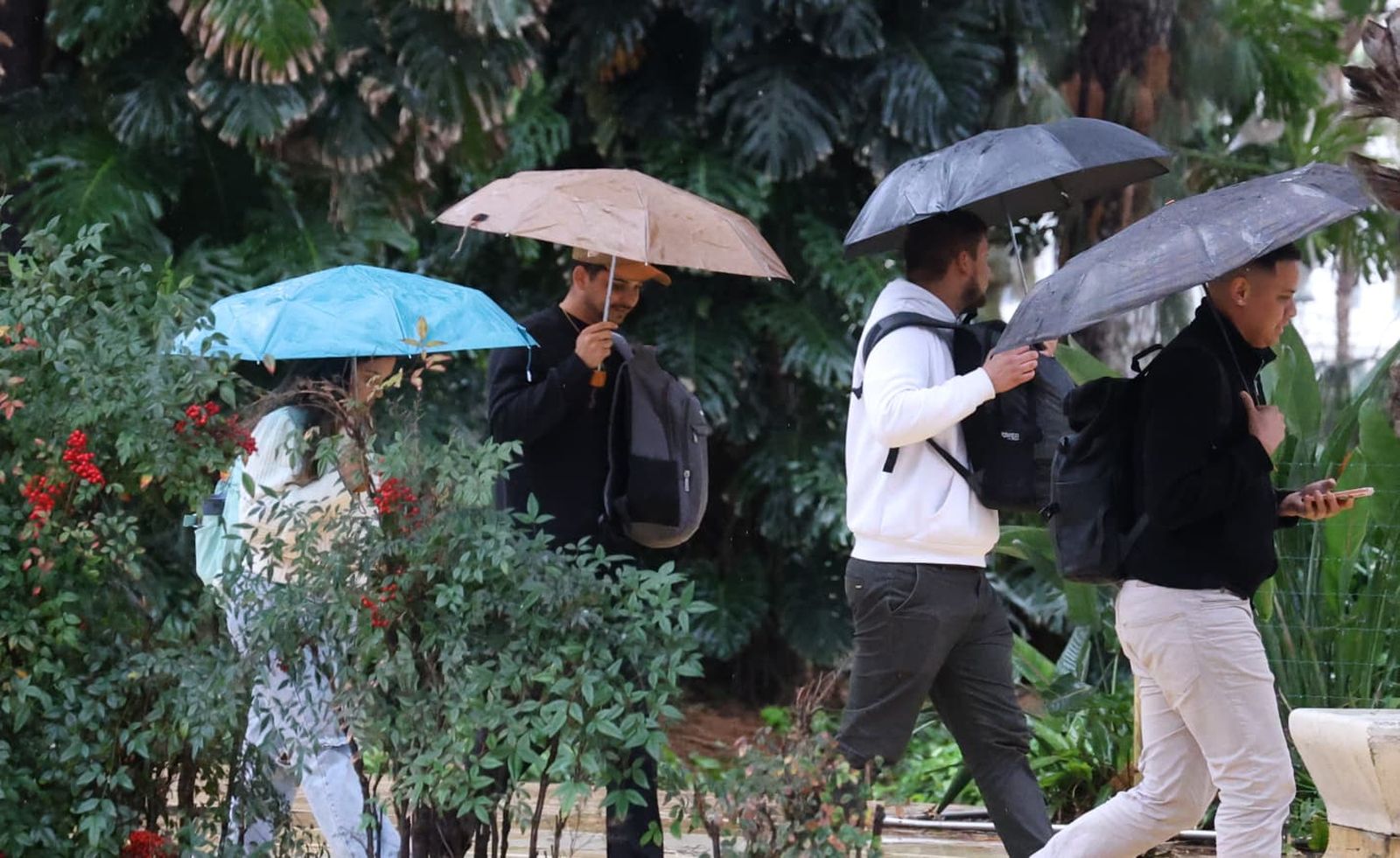 El fin de semana seguirá marcado por las lluvias en Málaga.