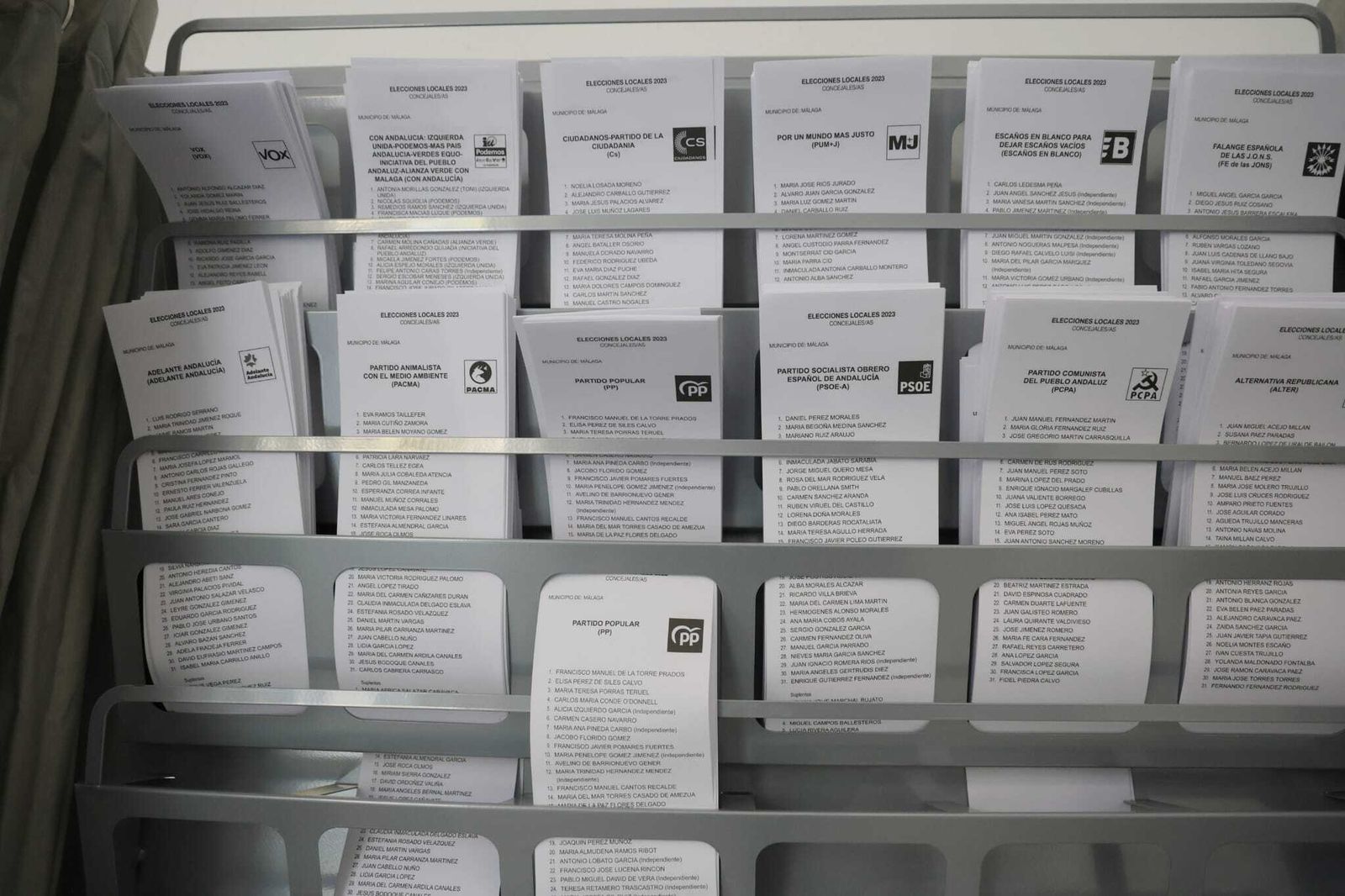 Imágenes de un domingo electoral en Málaga