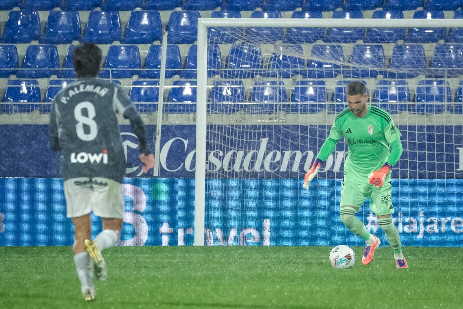 Luca Zidane dejó su portería a cero en 'El Alcoraz'