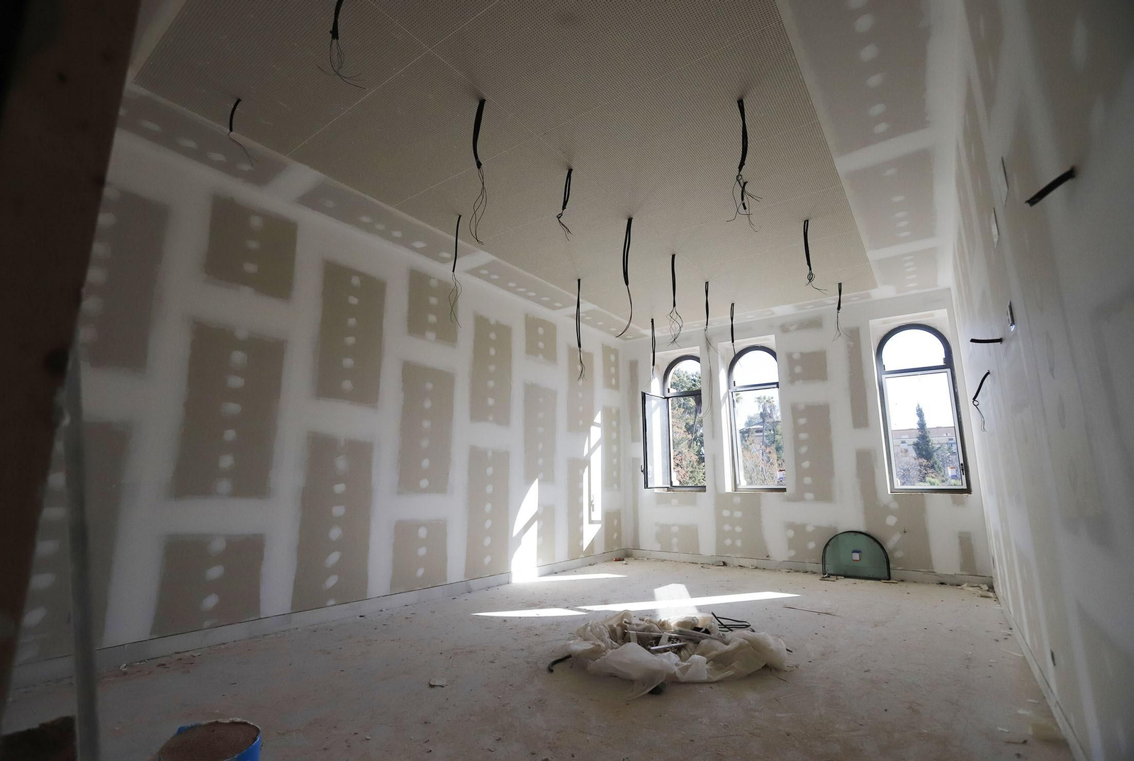 Imágenes de la visita a las obras del Instituto Rábida