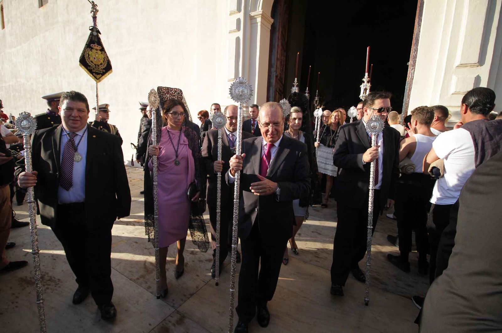 Imágenes del Señor de Pasión en la procesión del centenario de la hermandad