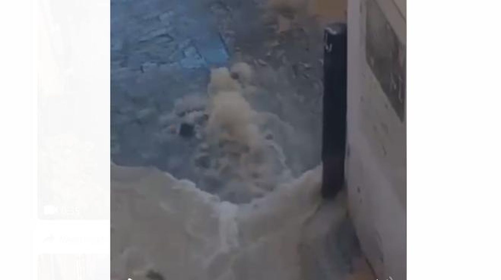 Imagen de la rotura en Pasquín