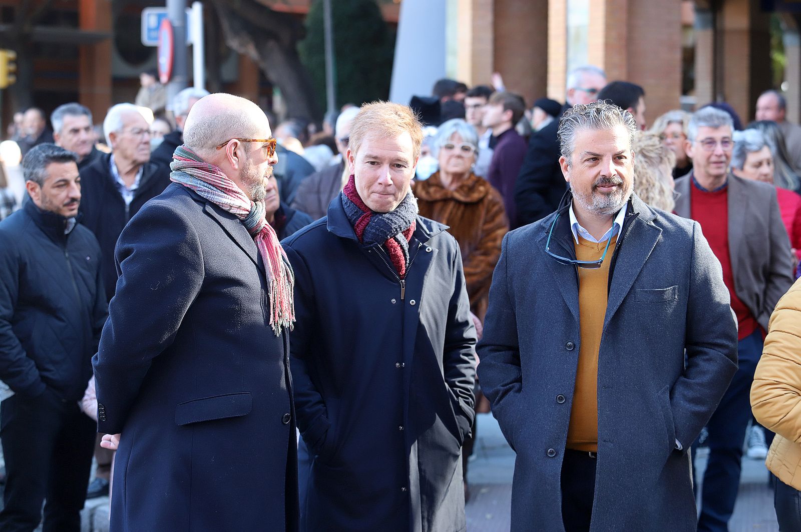 Imágenes del ambiente en la procesión de San Sebastián