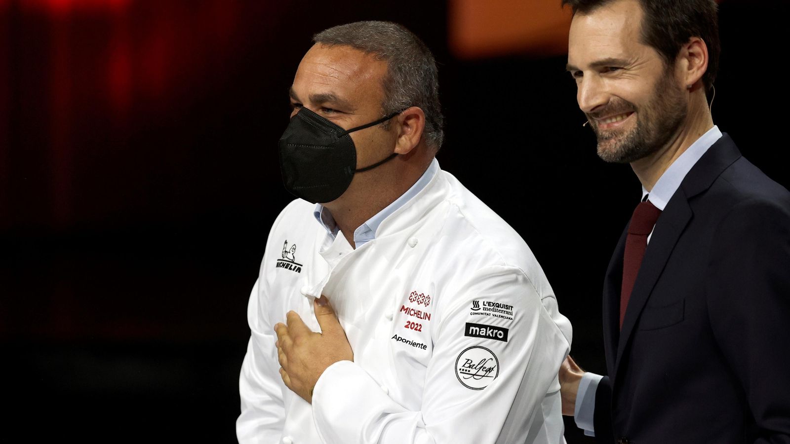 Ángel León agradece el reconocimiento en la gala de este martes.