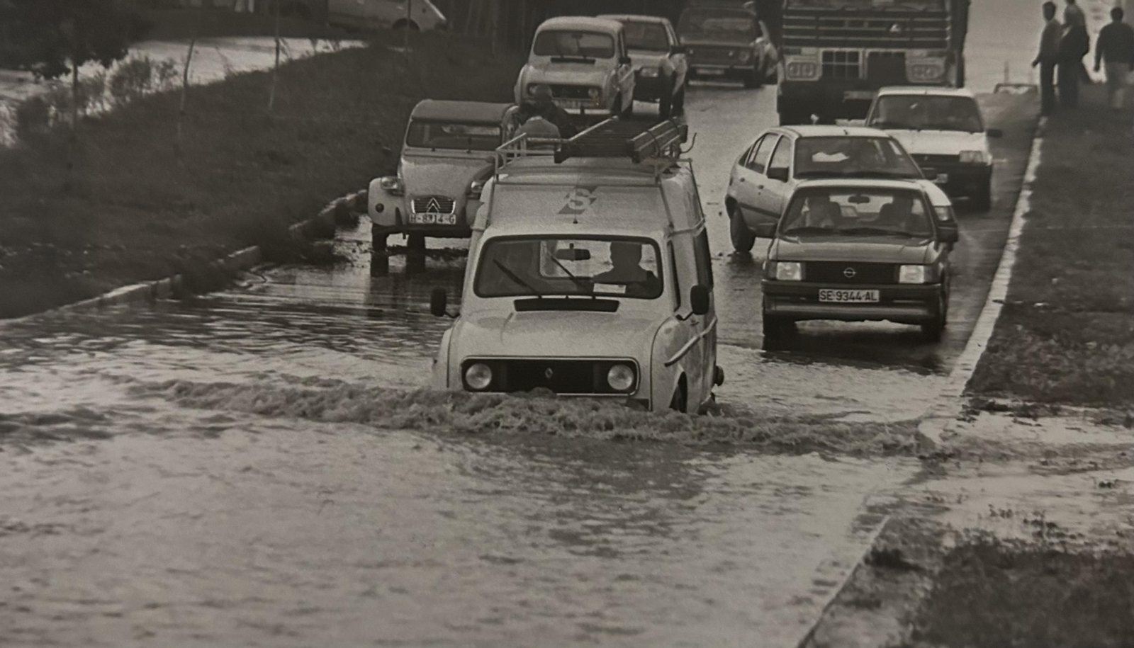 Efectos del temporal e inundaciones de enero de 1996 en Huelva.
