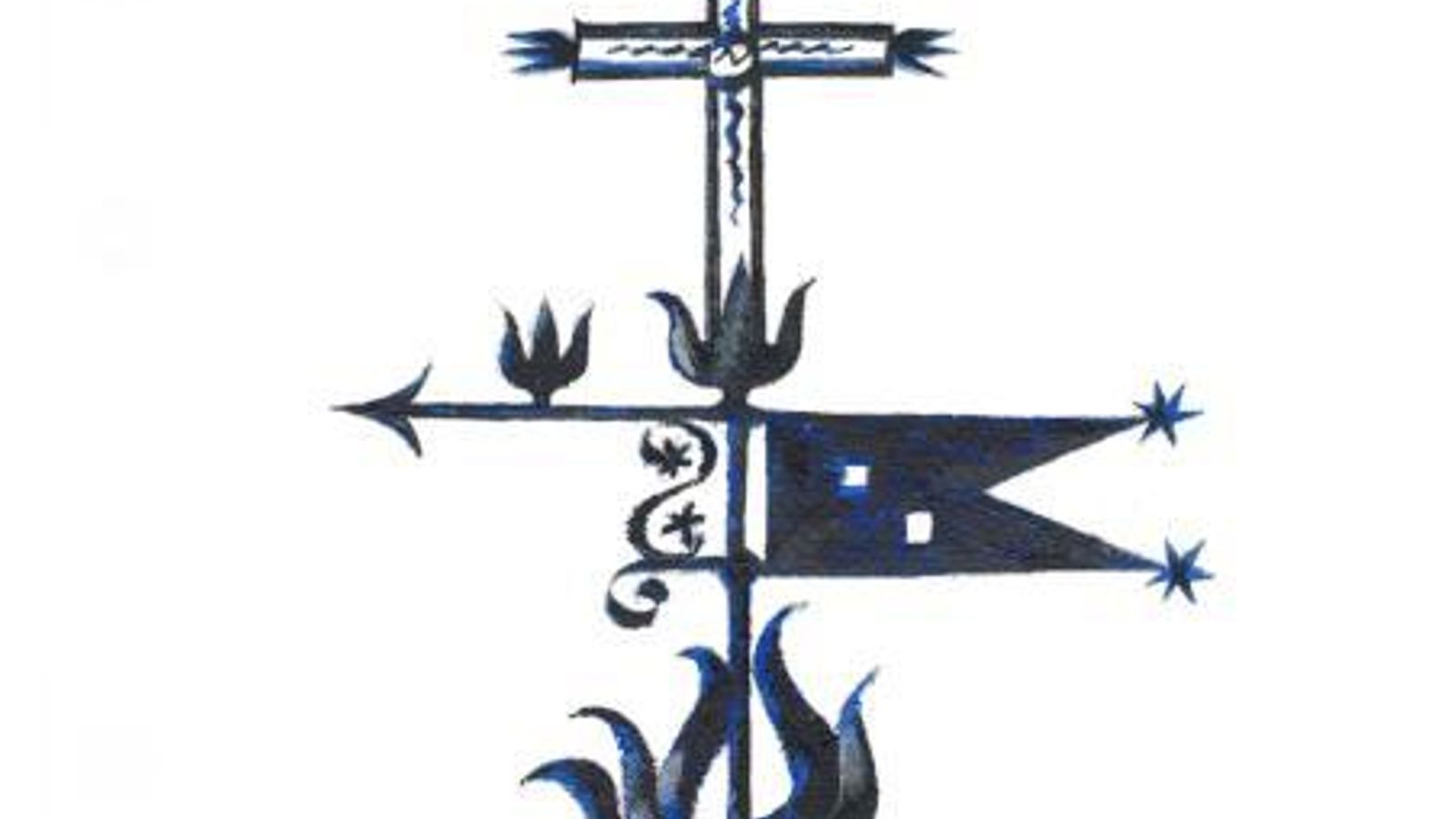 Veleta de Micones,  recreada por  Manuel  Ortiz para la cubierta de  'La edad ligera'.