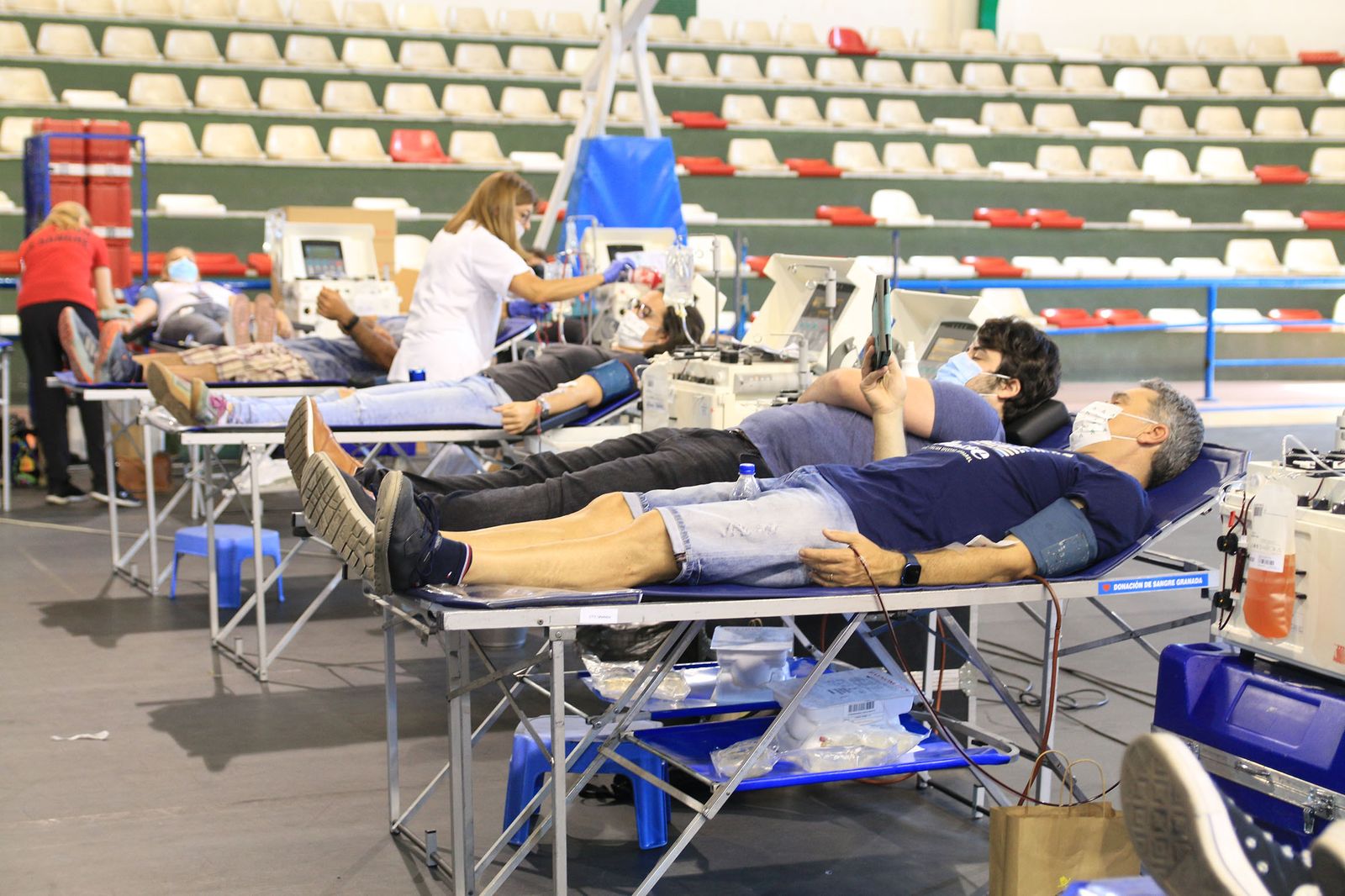 El pabellón Rafael Florido acoge el récord de donantes de sangre
