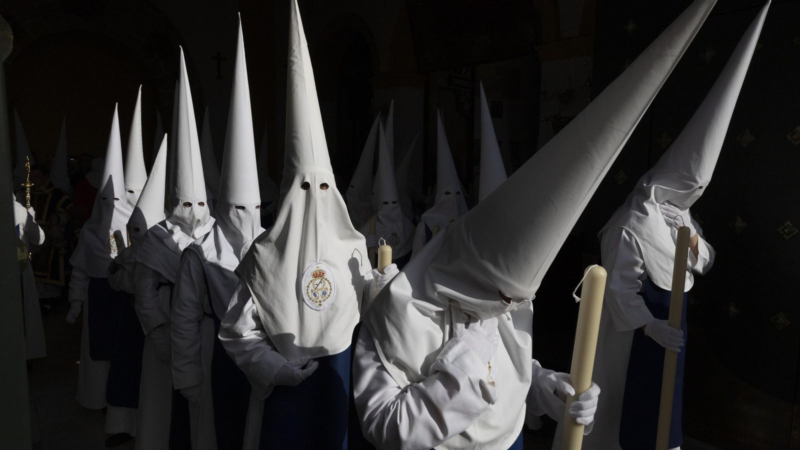 Salida de la hermandad del Ecce Homo en San Fernando