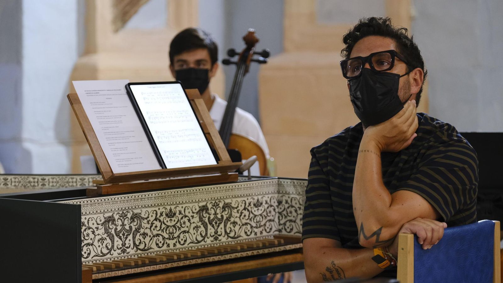 Zapico, al clave, durante el concierto.