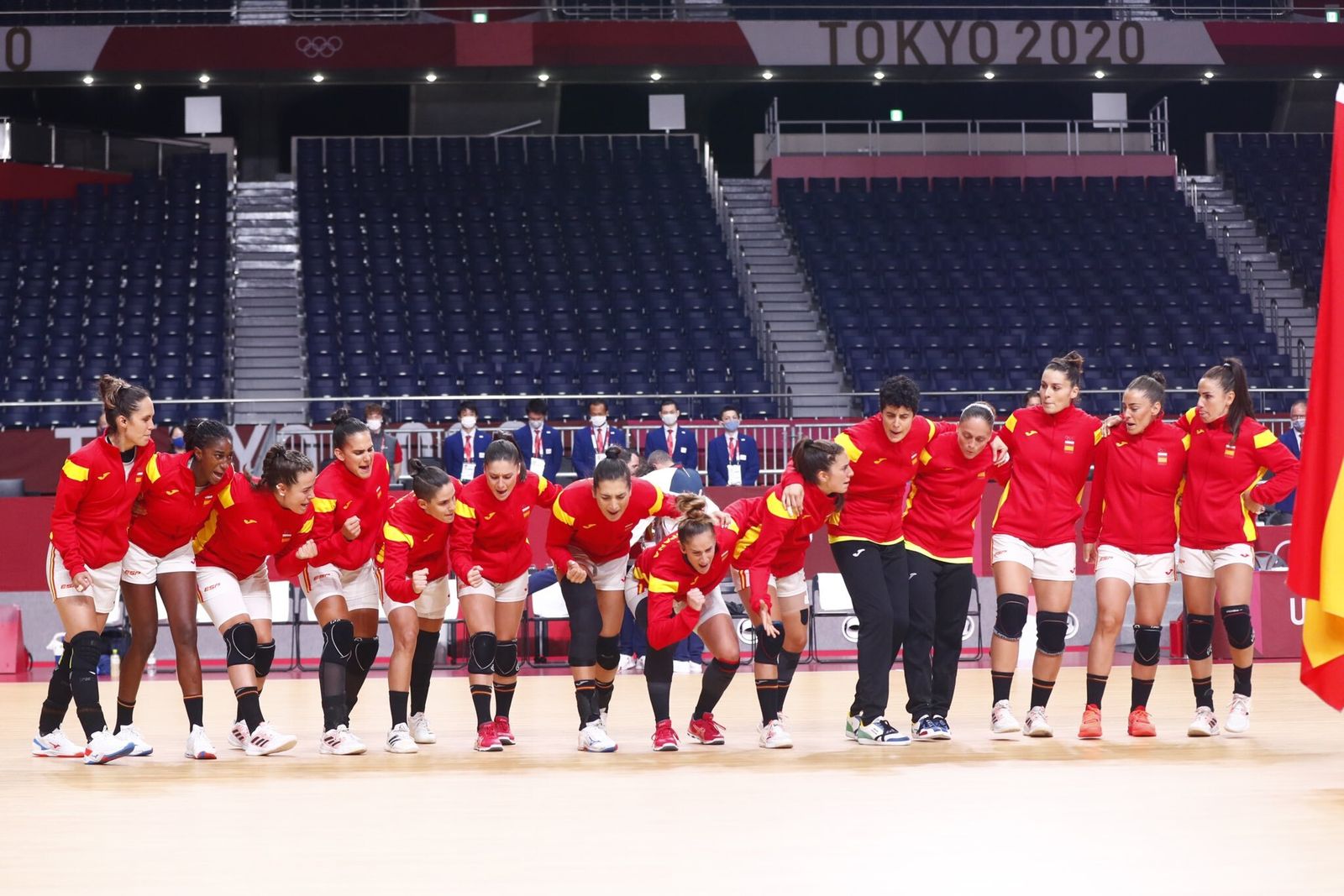 Las Guerreras, en la presentación en el Yoyogi Stadium.