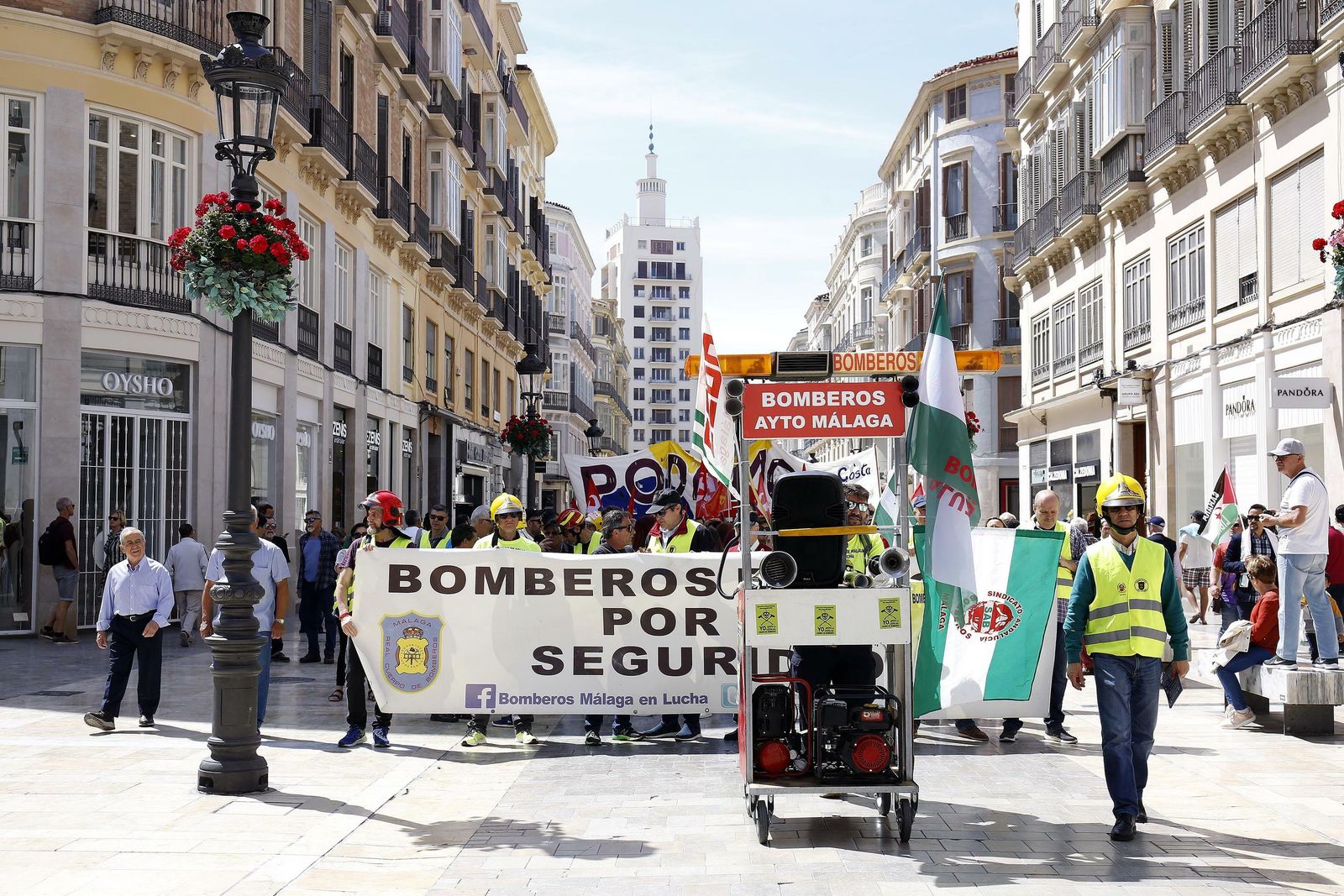 Las mejores fotografías de la manifestación del 1 de mayo en Málaga