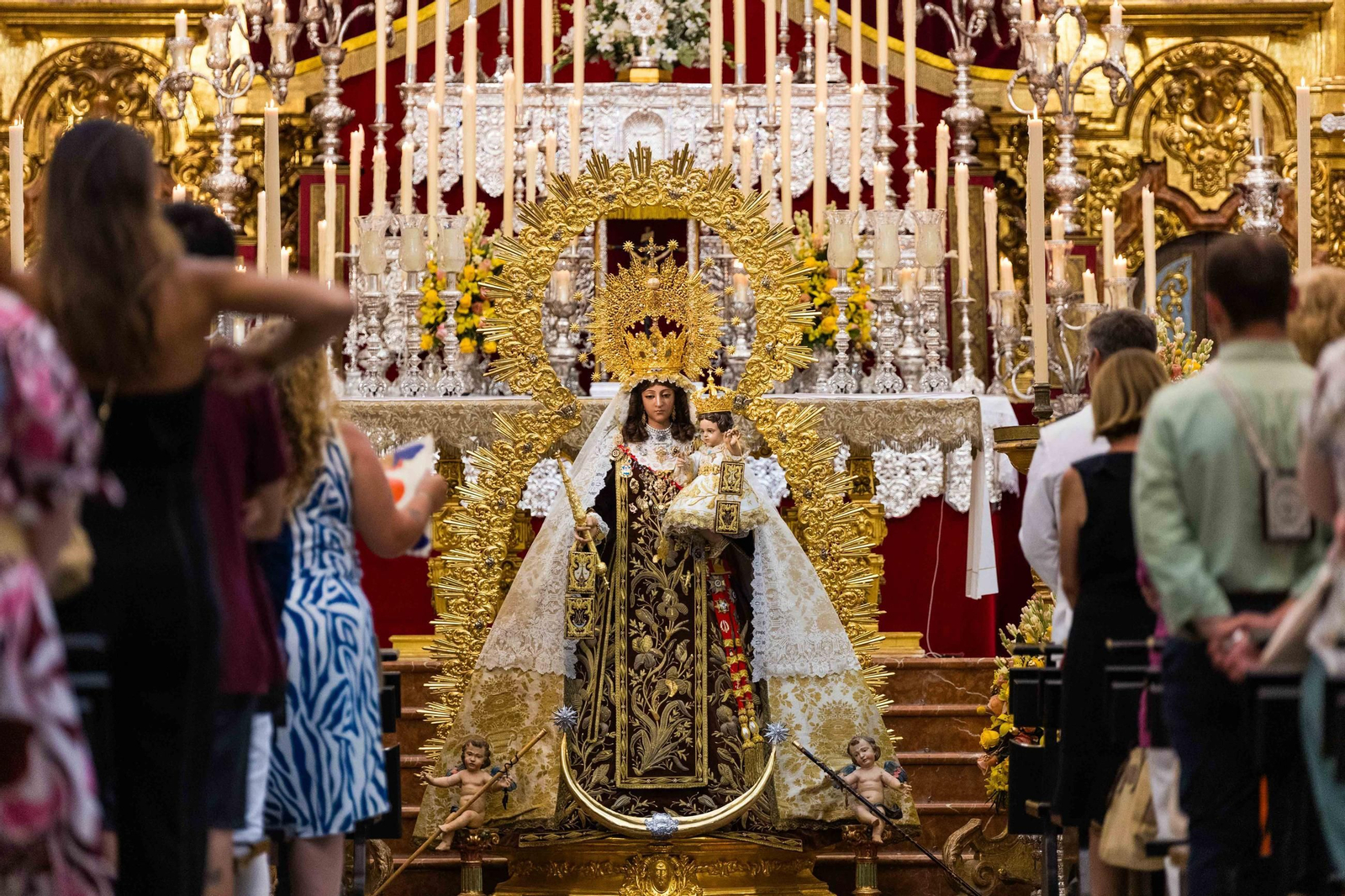 Día del Carmen en San Fernando: las imágenes del ángelus de felicitación a la Patrona