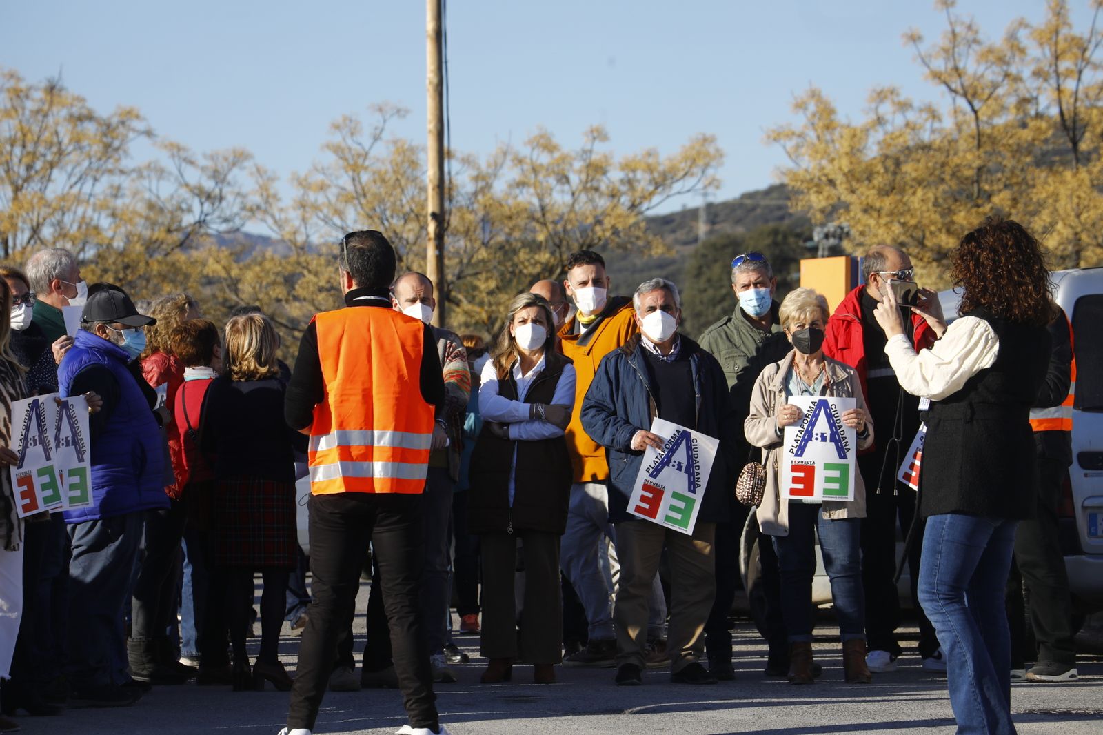 Las fotografías de la marcha lenta entre Córdoba y Badajoz para exigir la autovía A-81