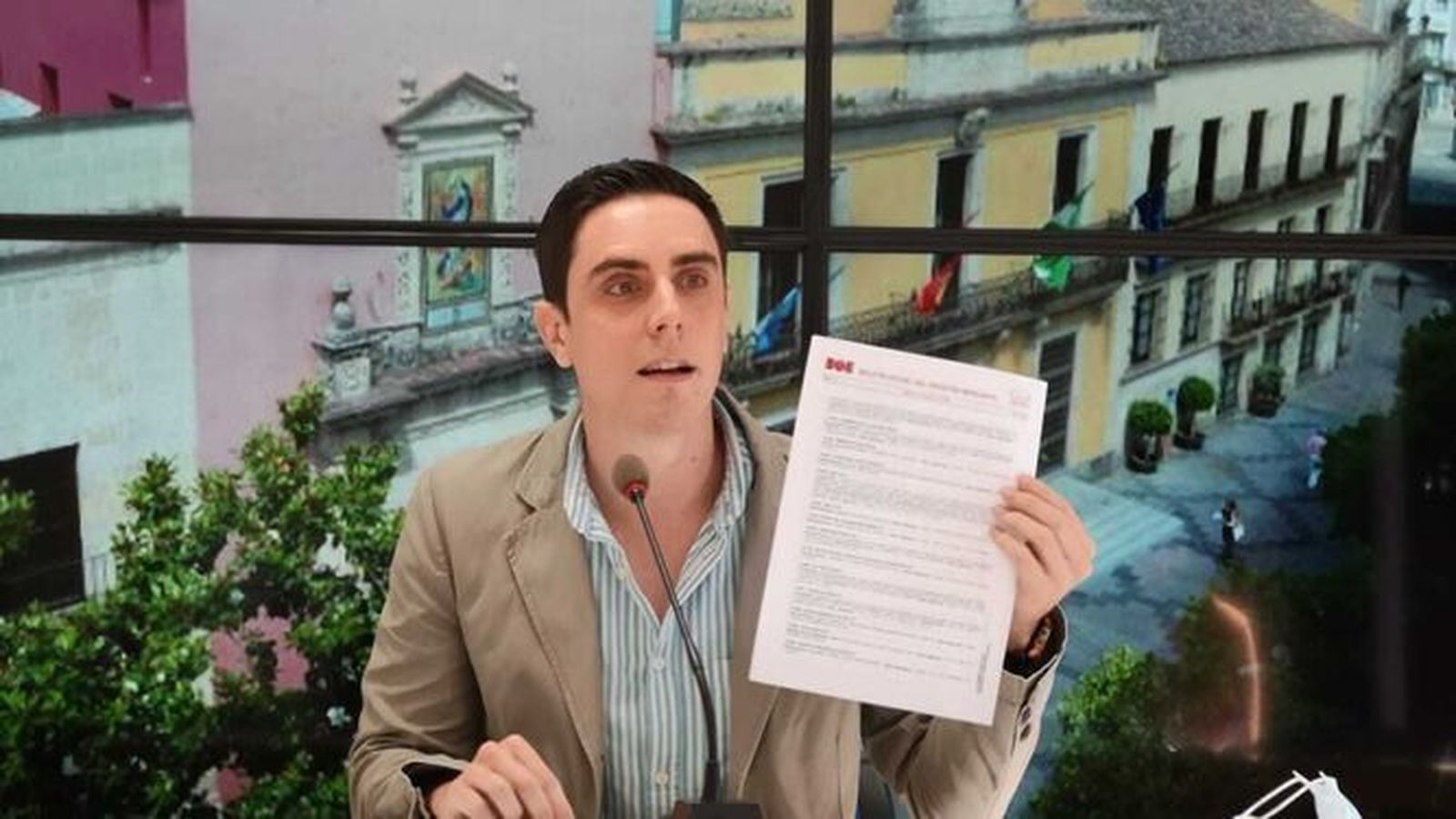 El concejal del PP Jaime Espinar, durante una rueda de prensa en una imagen retrospectiva.