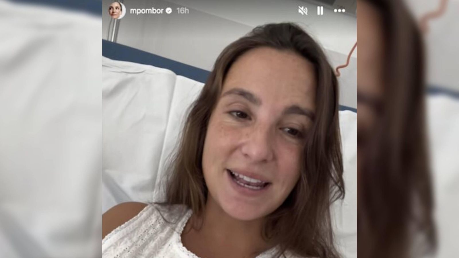 Marta Pombo, desolada en el hospital