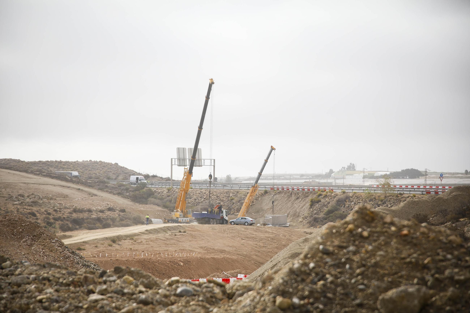 Las imágenes de las obras para la conexión entre la A7 y la A-92 en Viator