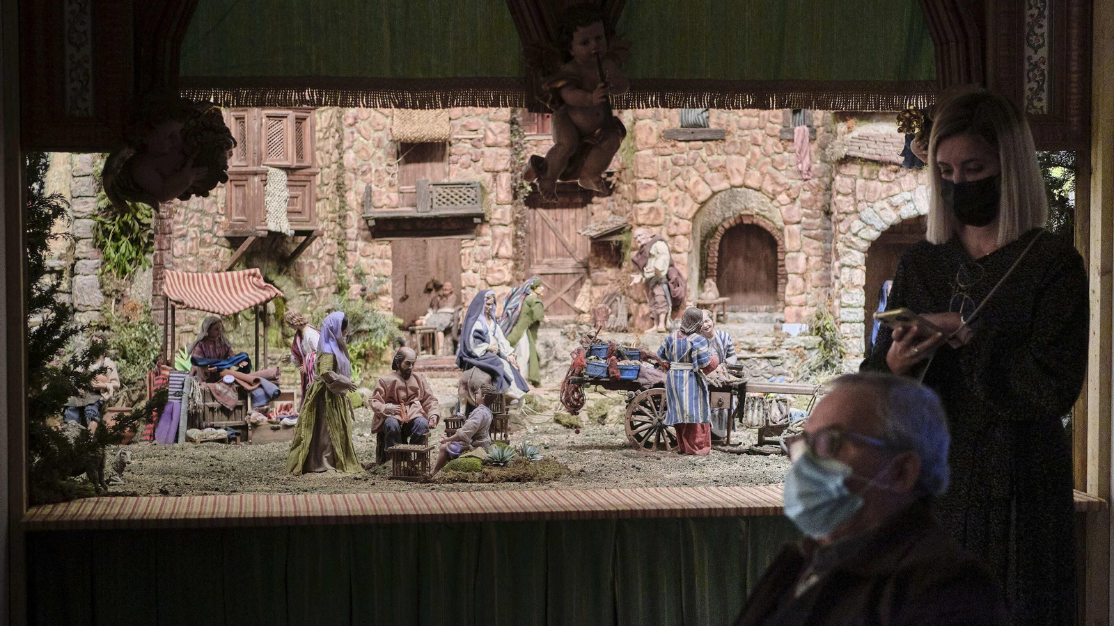 Imagen del belén de la Fundación Cajasol en su sede de San Antonio.