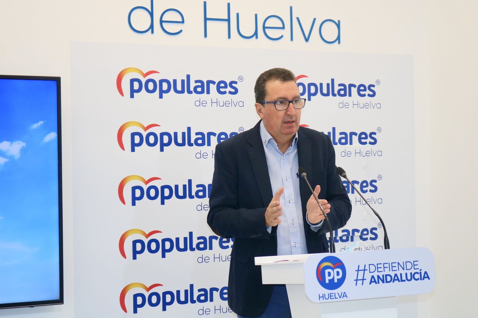 Manuel Andrés González, presidente del PP de la provincia de Huelva.