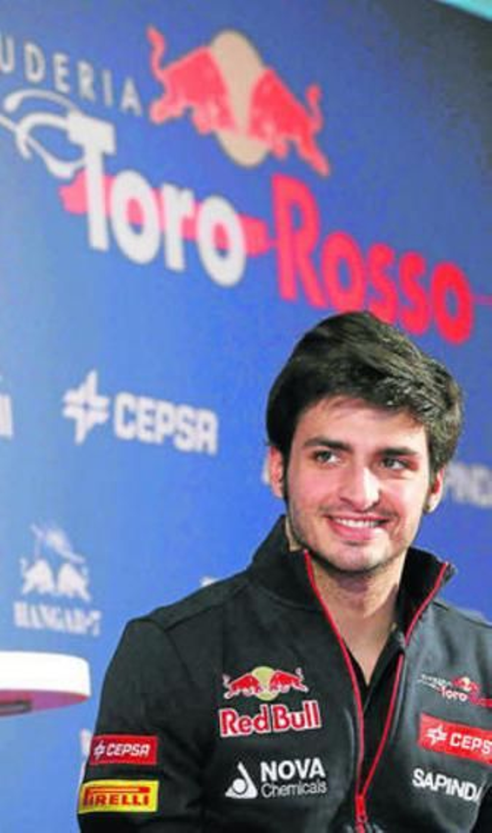 Carlos Sainz, durante la rueda de prensa concendida en Madrid.
