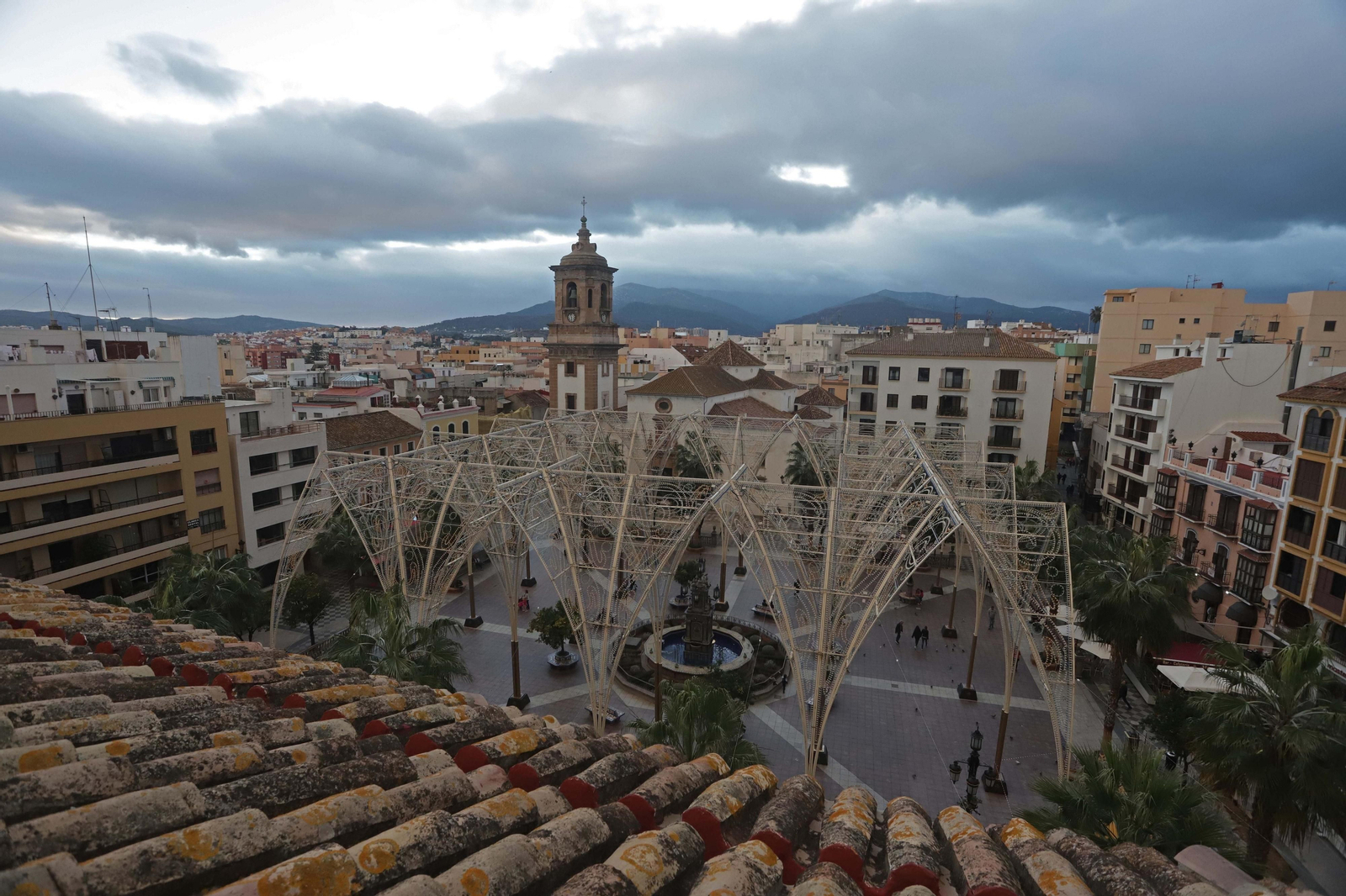Catedral de luces en la Plaza Alta de Algeciras