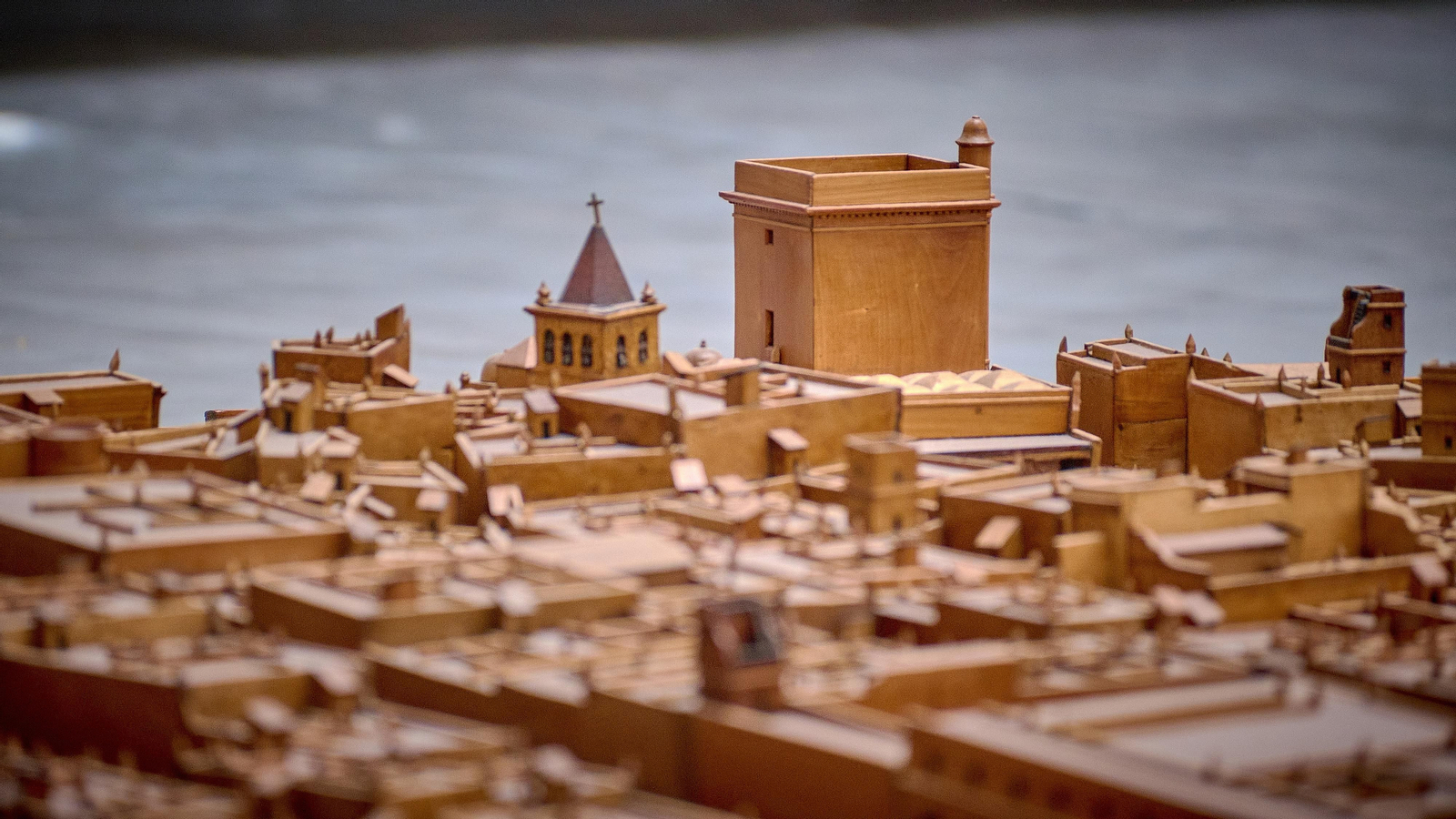 Catedral Vieja Maqueta de Cádiz en el Museo de Las Cortes