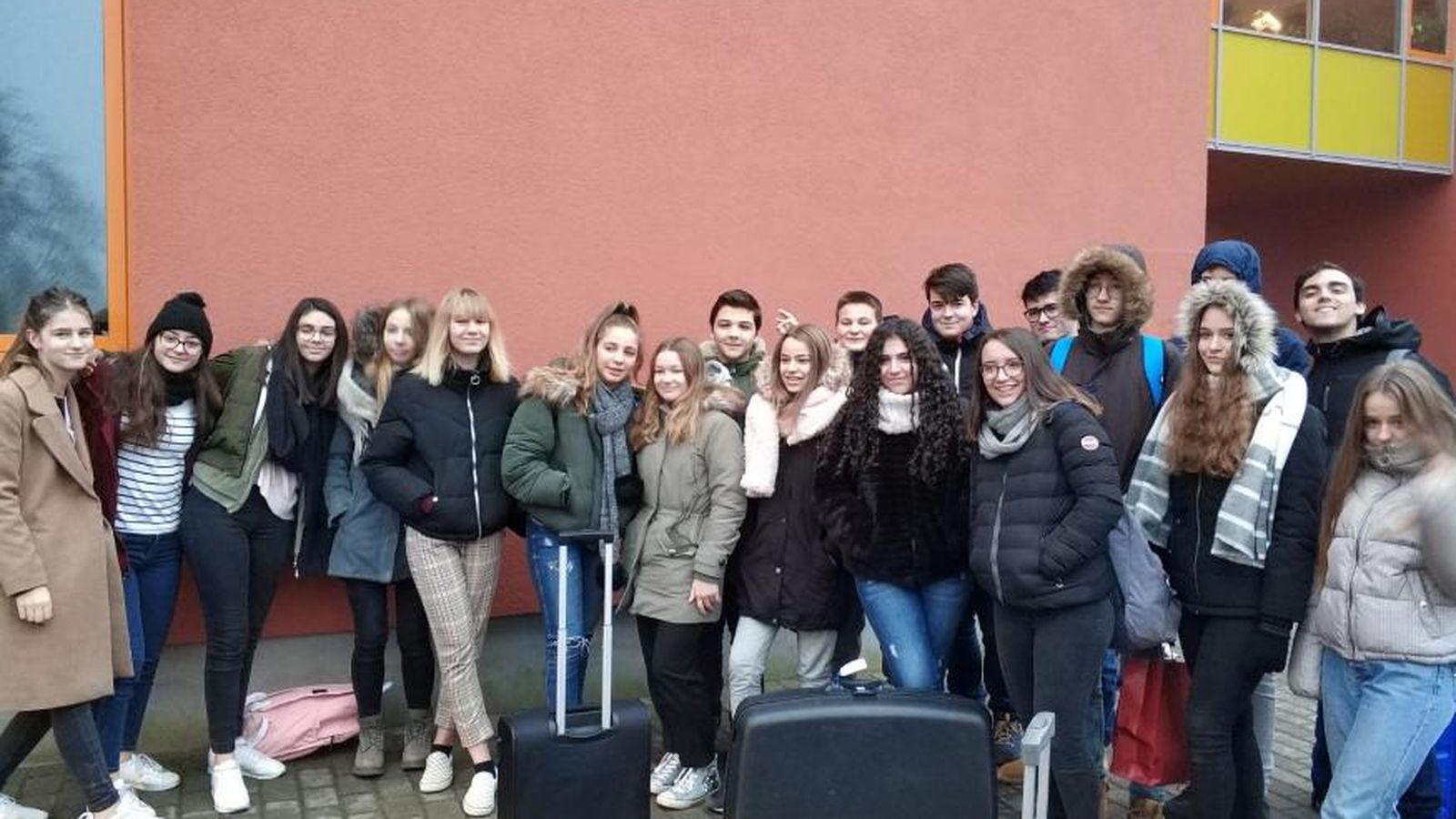 Alumnos pulpileños en su primera experiencia dentro del proyecto Erasmus +