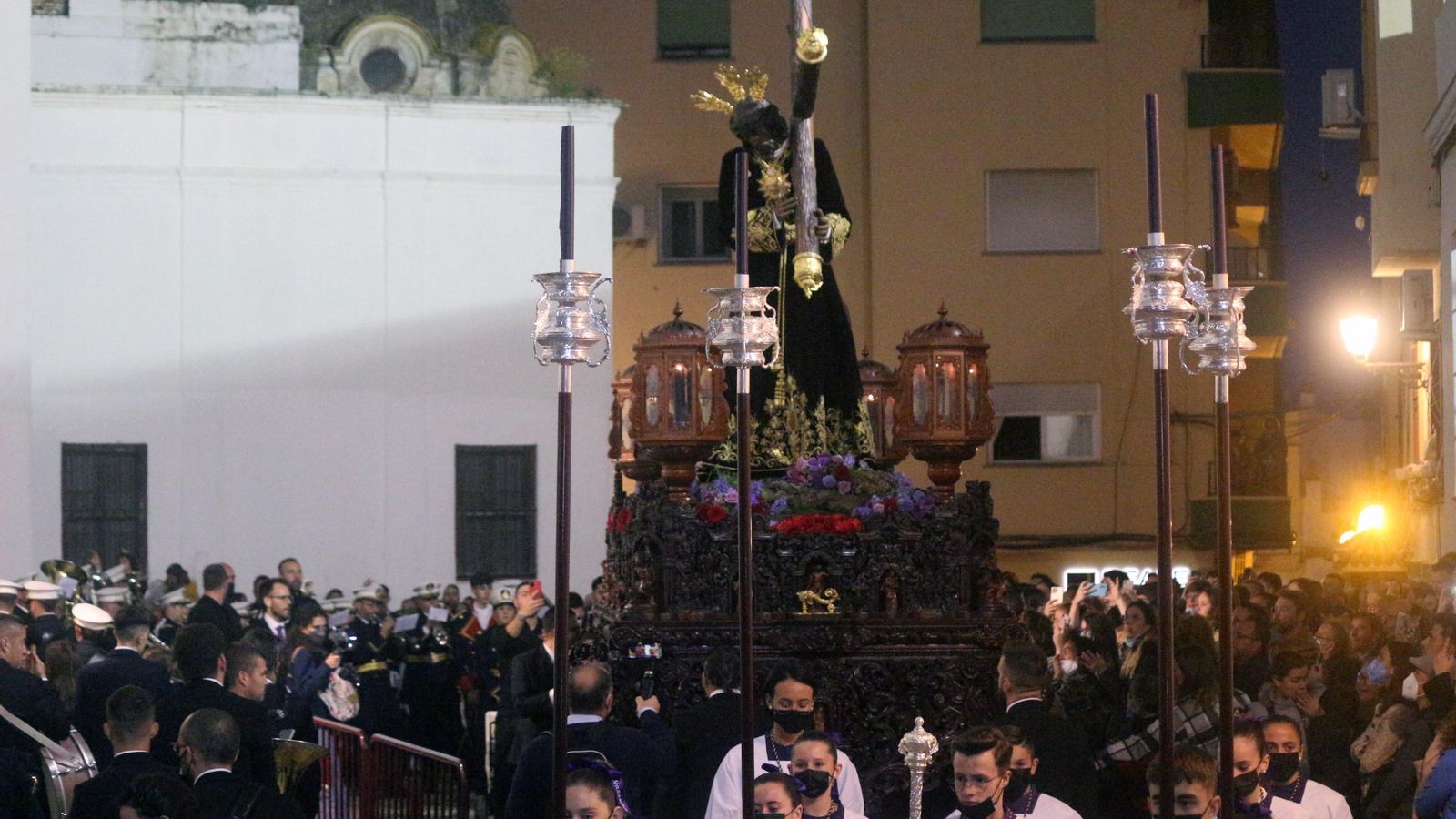 Nazareno de Puerto Real en su primera salida tras nombrarse Regidor Perpetuo