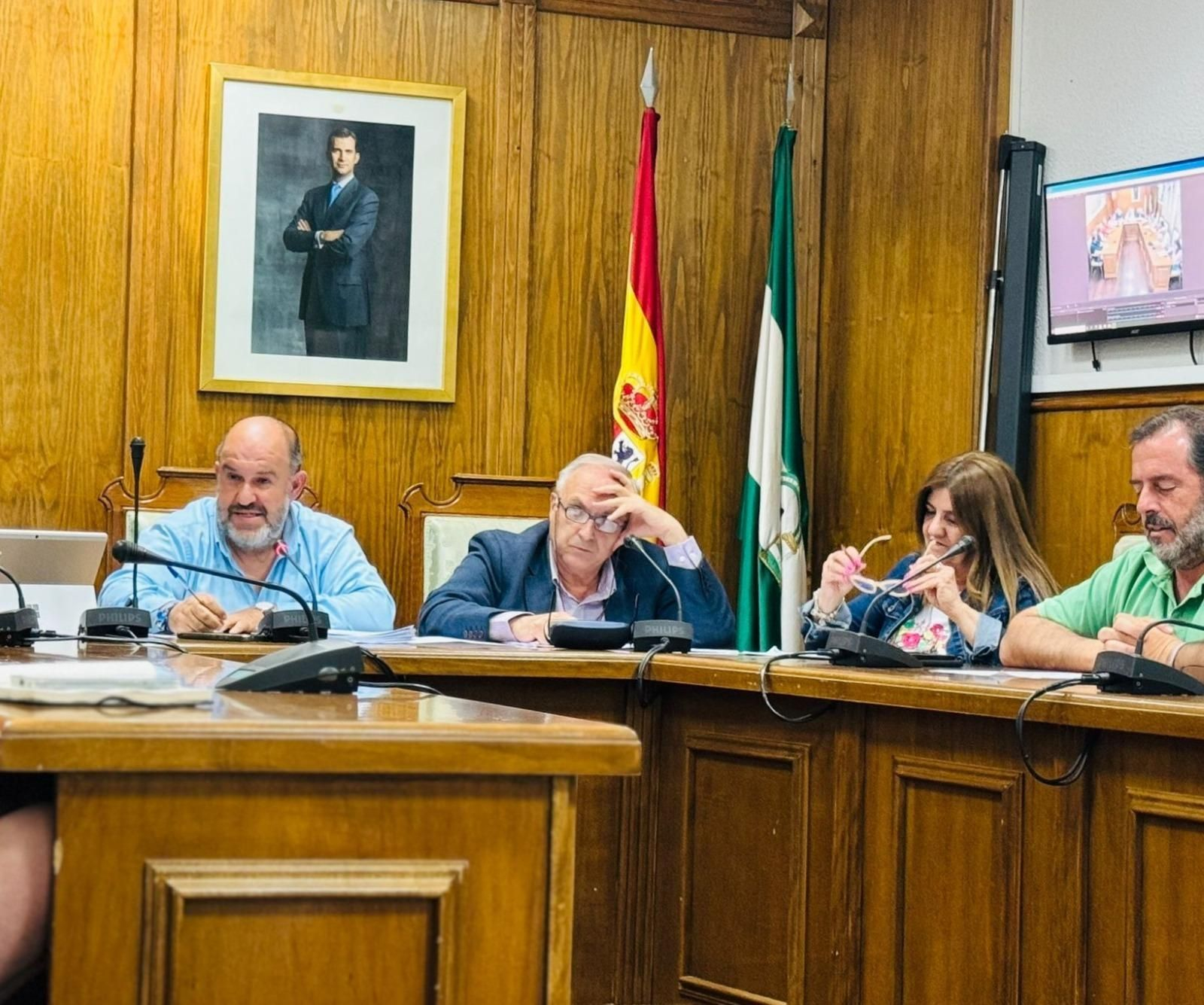 Momento de la sesión plenaria de Dalías.