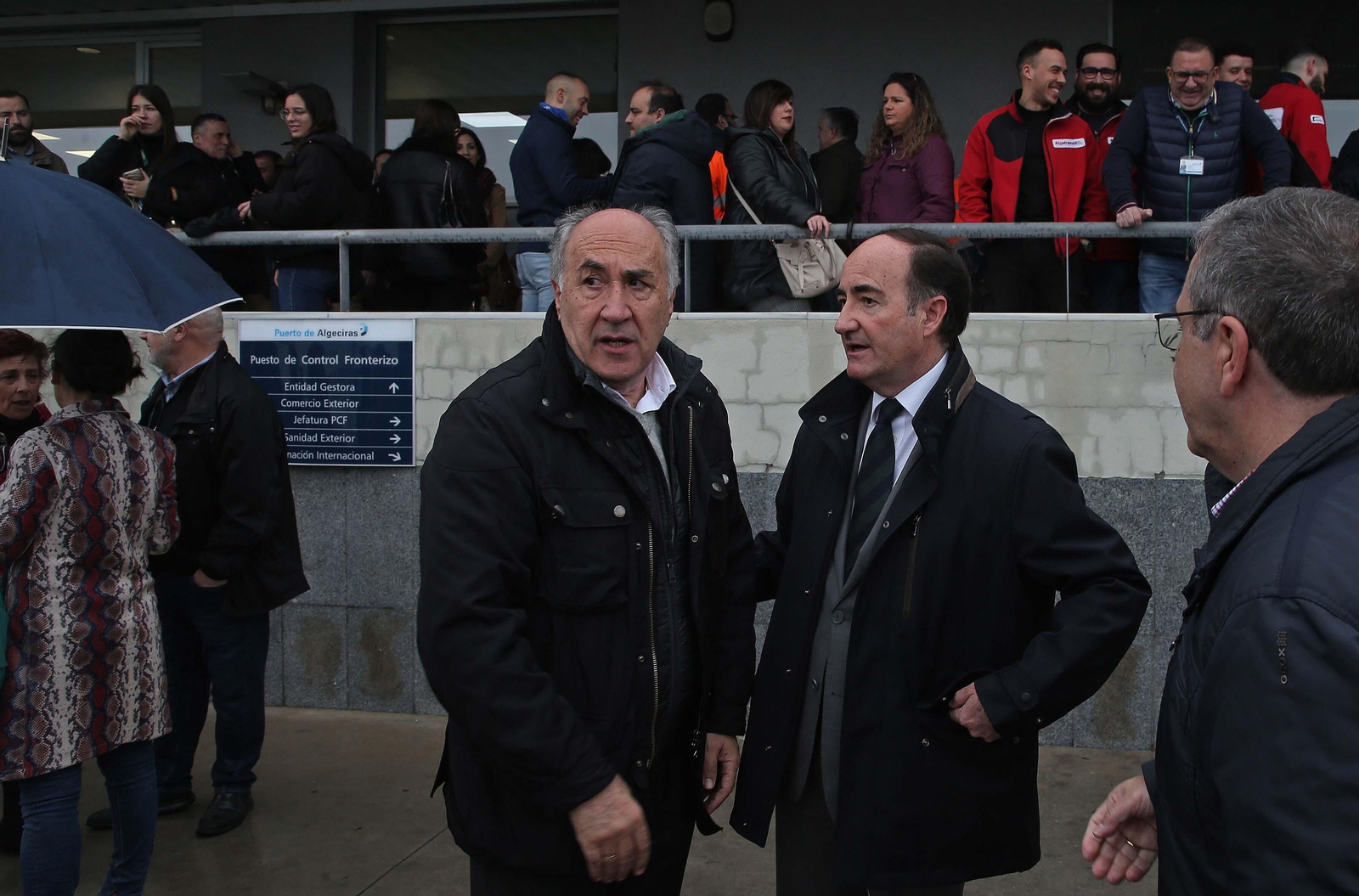 Fotos de la concentración en el PIF del puerto de Algeciras