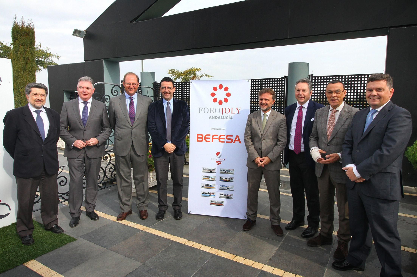 Javier Barrero, Francisco Romero, Javier Molina, Mario Jiménez, José Fiscal, José Joly, Ignacio Caraballo y Luis Pérez-Bustamante.