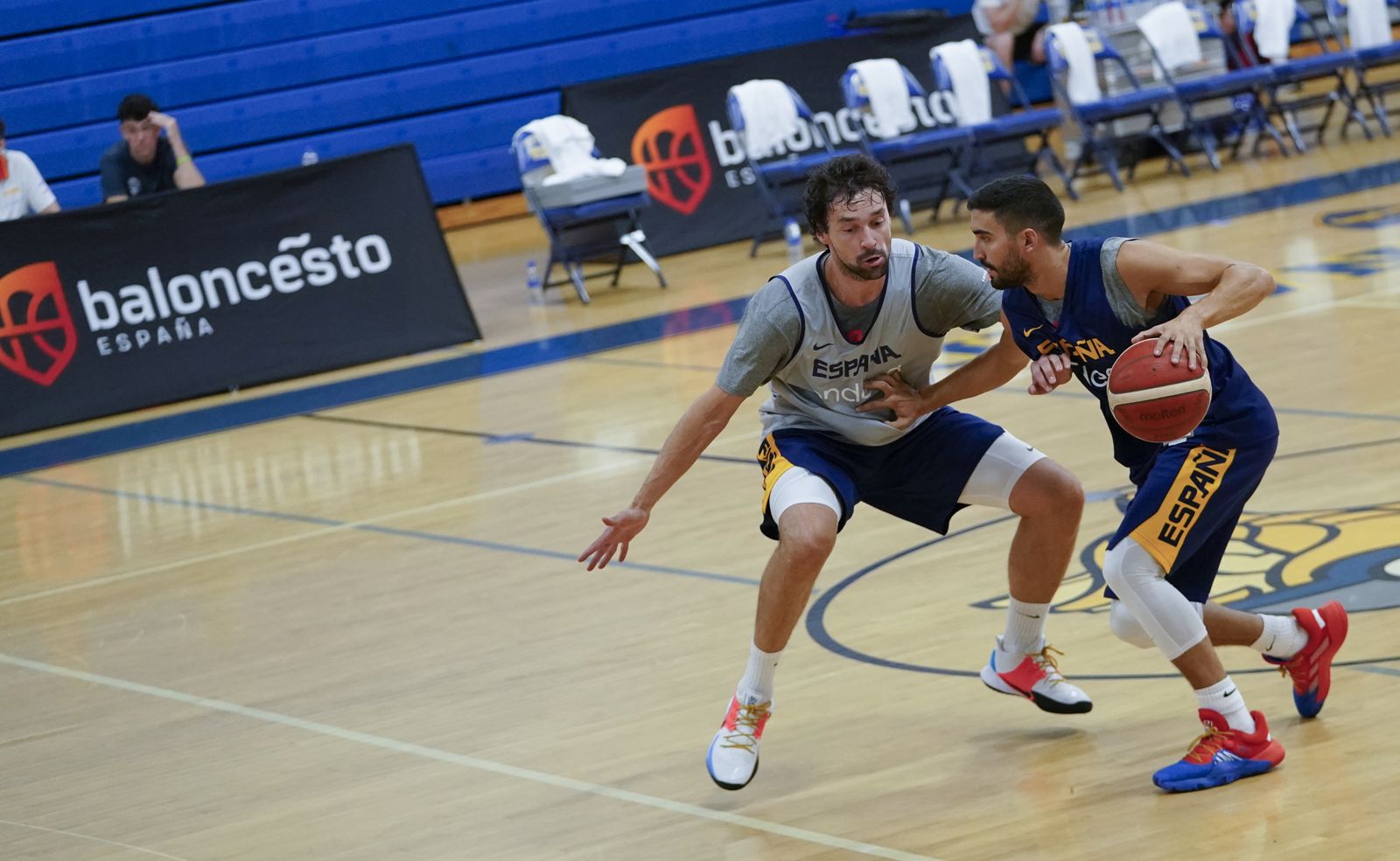 Jaime Fernández, en un entrenamiento frente a Llull.