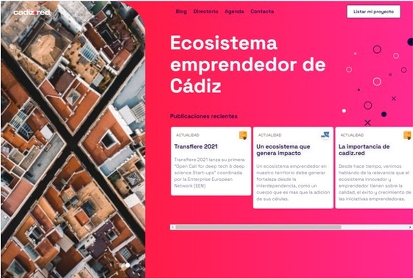 Cartel del proyecto Ecosistema Emprendedor.