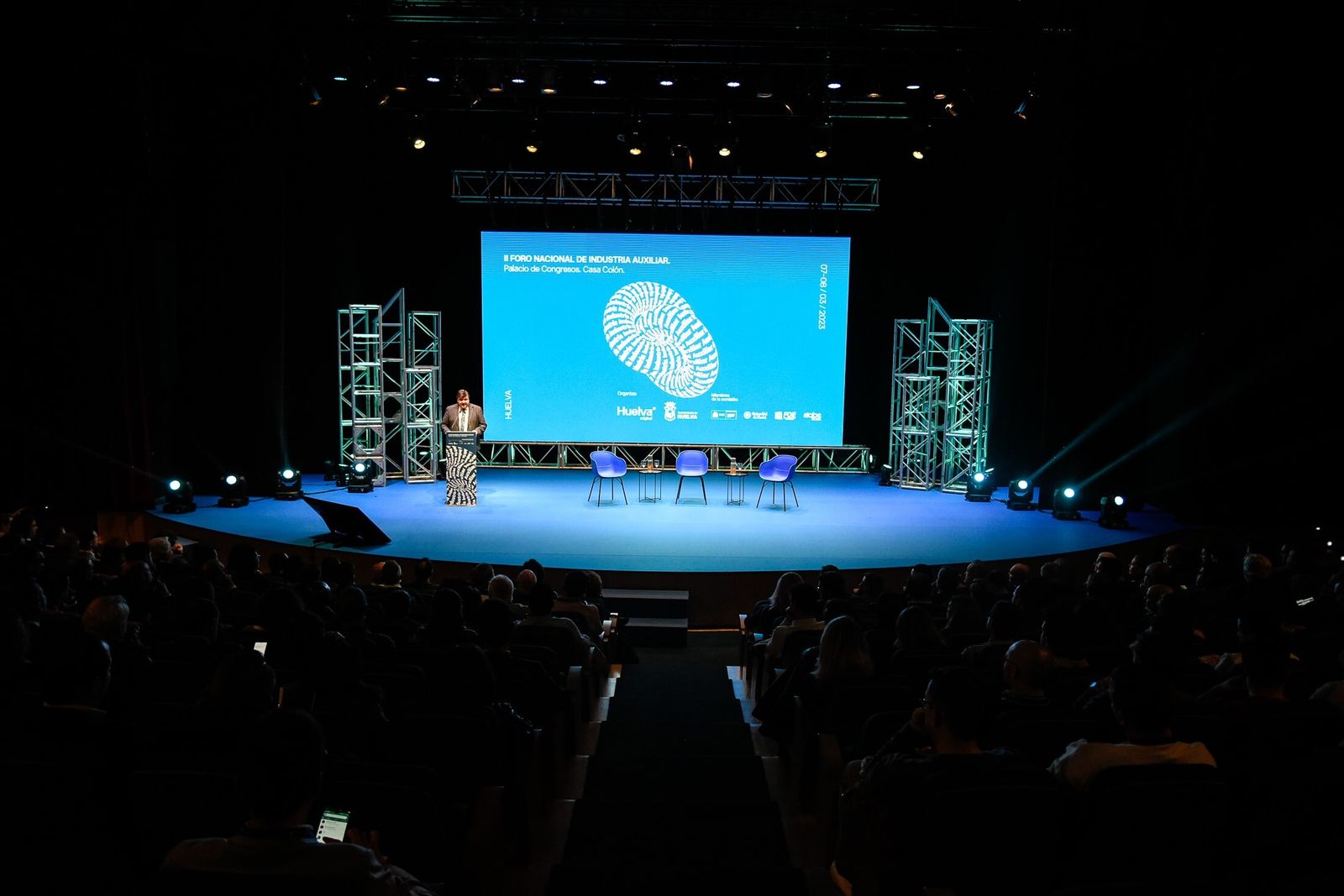 Imagen de archivo del segundo Foro de Industria Auxiliar en Huelva, el pasado 7 de marzo.