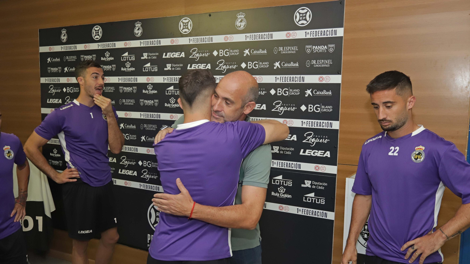 Fotos del cambio de entrenador en la Balona