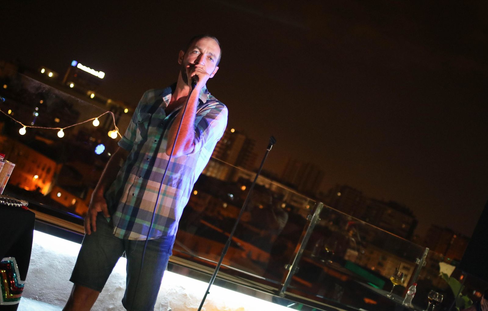 Delafé, actuando en Málaga.