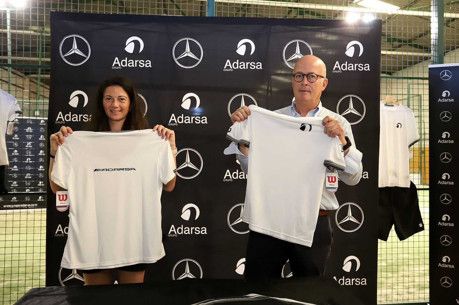 Un momento de la presentación del Circuito Adarsa de Pádel.