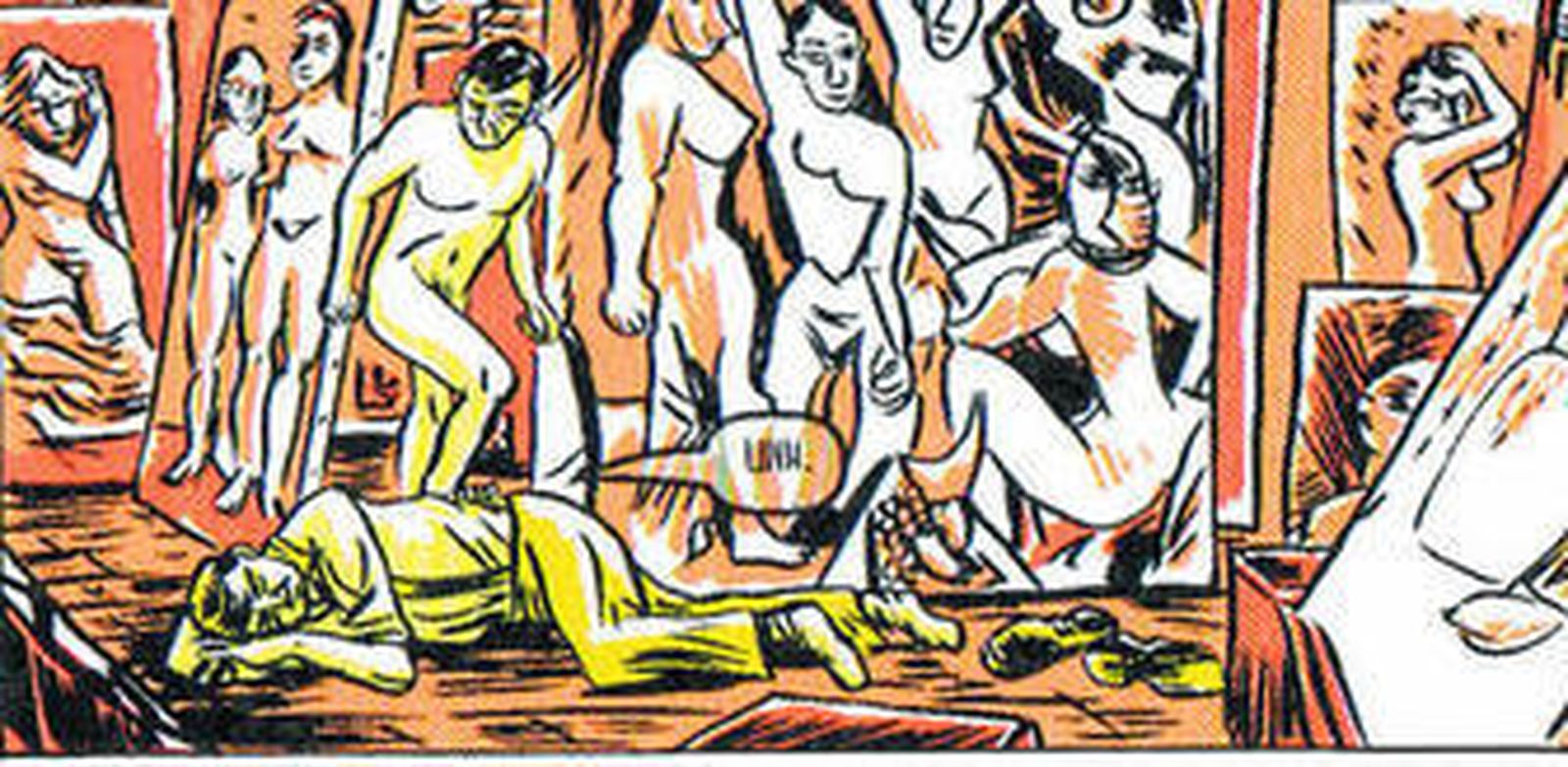 La pintura hecha viñetas