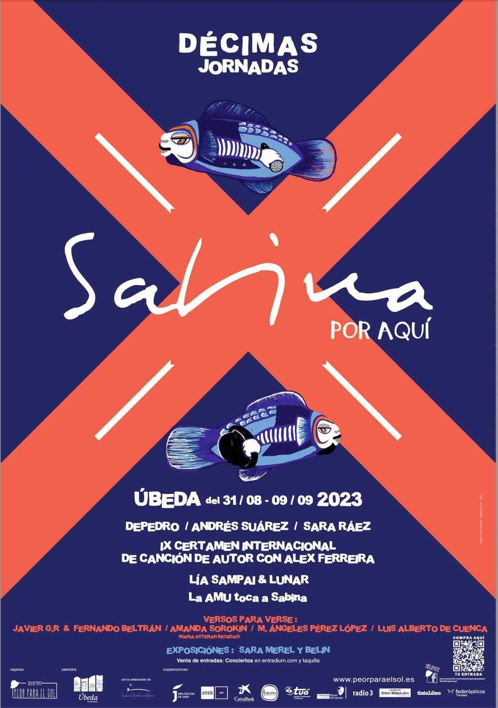 Cartel oficial de las X Jornadas 'Sabina por Aquí' de Úbeda.