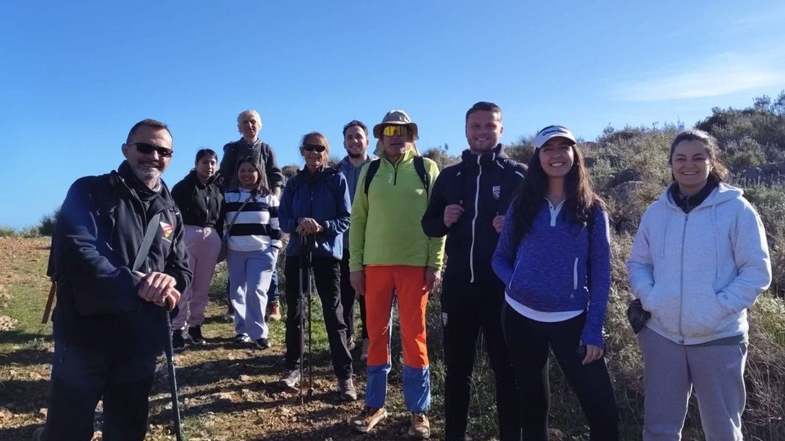 El grupo de senderistas que realizaron la anterior ruta del programa "Vivirlo en Invierno".