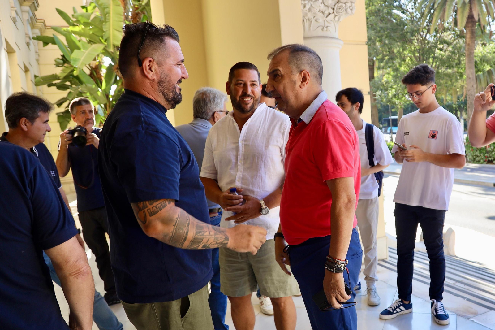 Mundial 2030 en Málaga: La reunión en el Ayuntamiento, en fotos