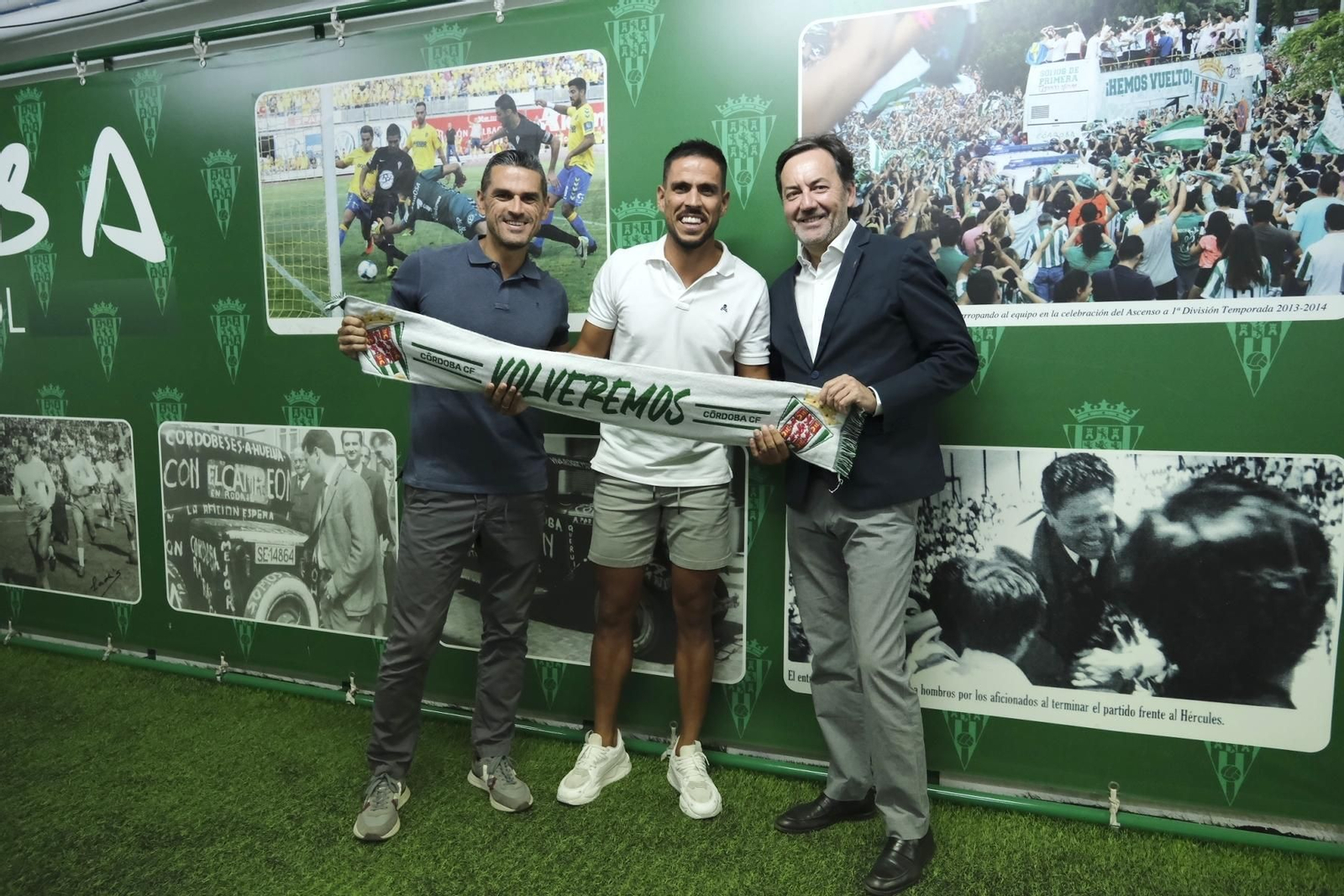 La presentación de Recio con el Córdoba CF, en imágenes